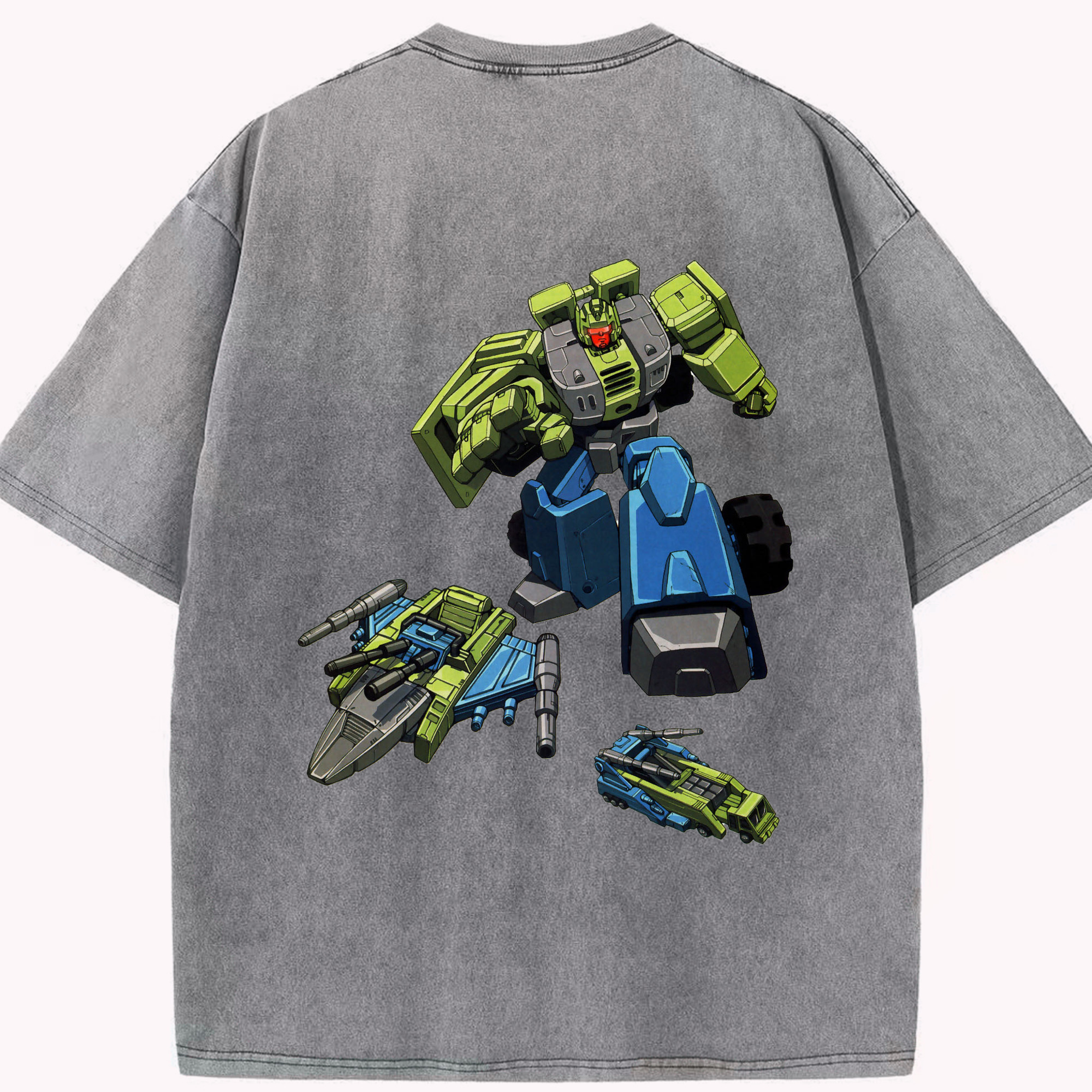 （画像用）  綿100% ヴィンテージ風 半袖Tシャツ（背面プリント）