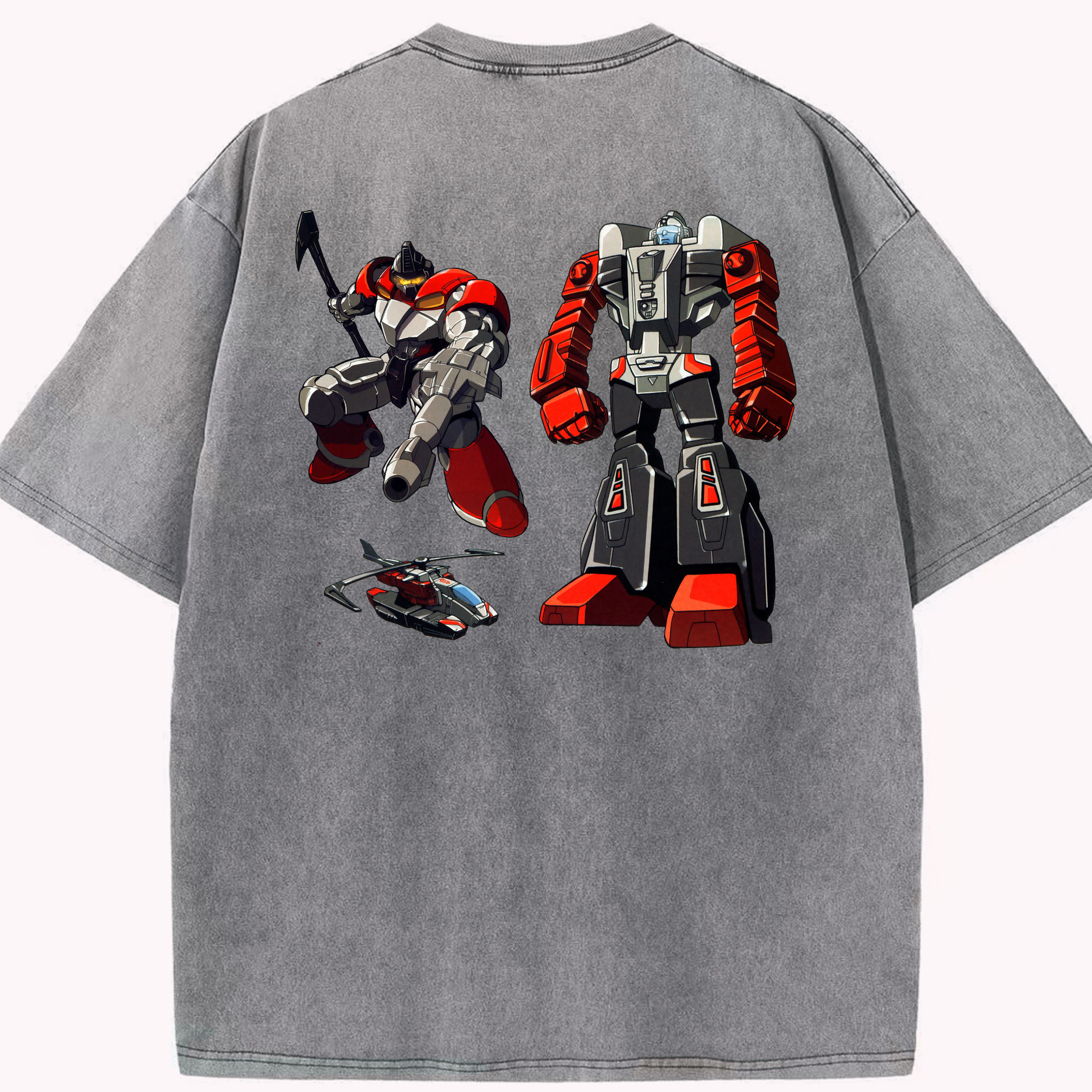 （画像用）  綿100% ヴィンテージ風 半袖Tシャツ（背面プリント）