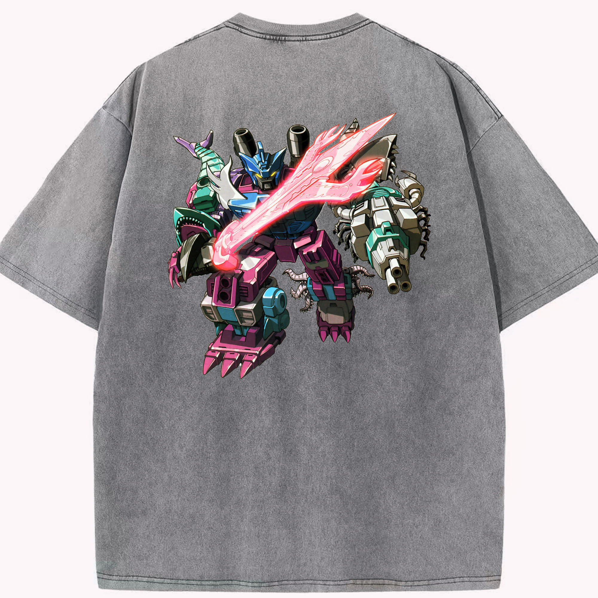 （画像用）  綿100% ヴィンテージ風 半袖Tシャツ（背面プリント）