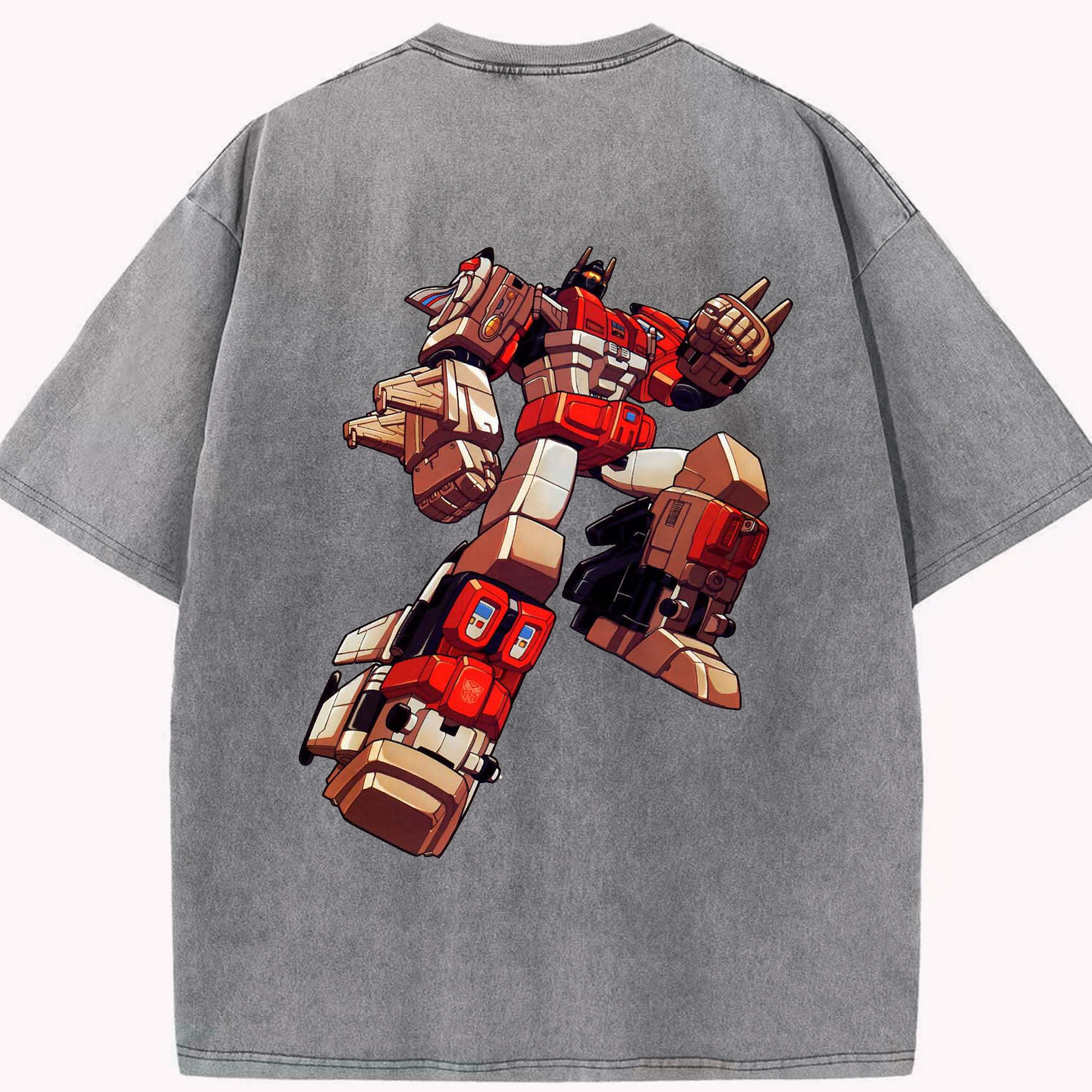 （画像用）  綿100% ヴィンテージ風 半袖Tシャツ（背面プリント）