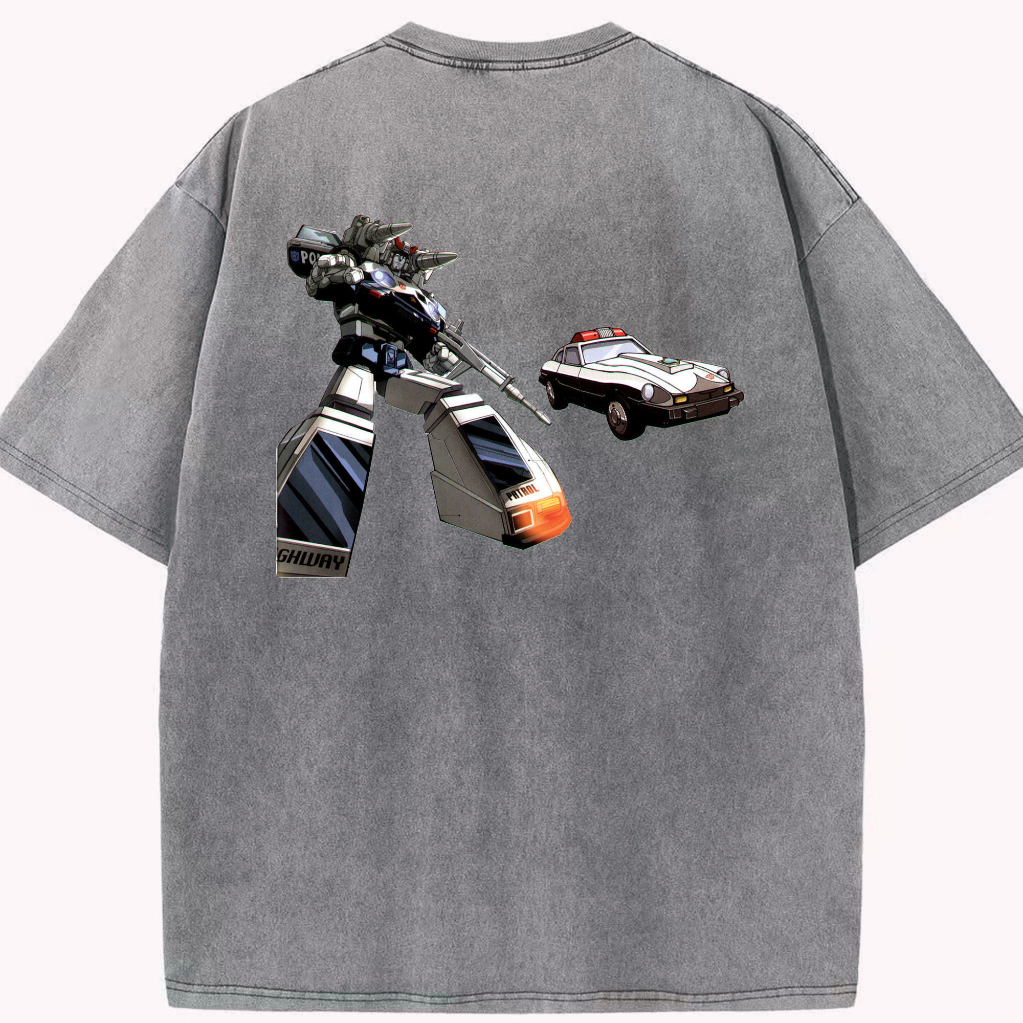 （画像用）  綿100% ヴィンテージ風 半袖Tシャツ（背面プリント）