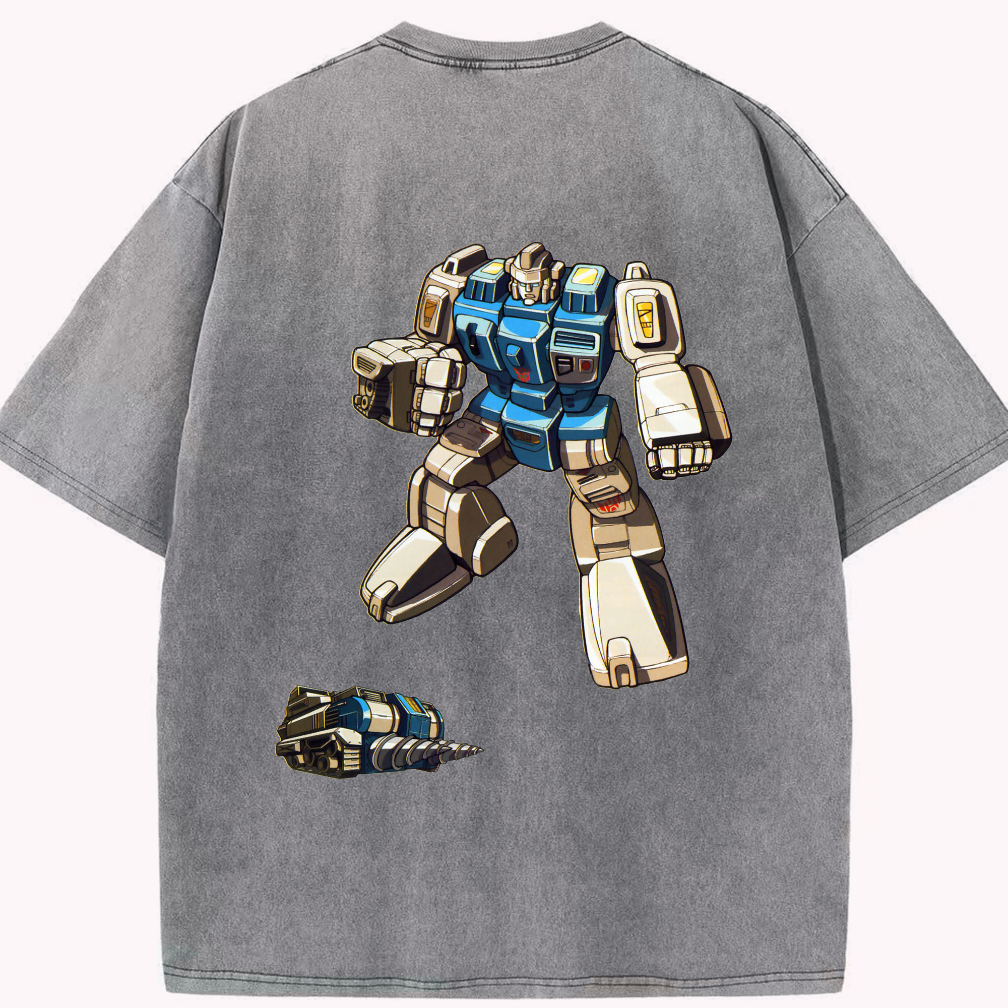 （画像用）  綿100% ヴィンテージ風 半袖Tシャツ（背面プリント）