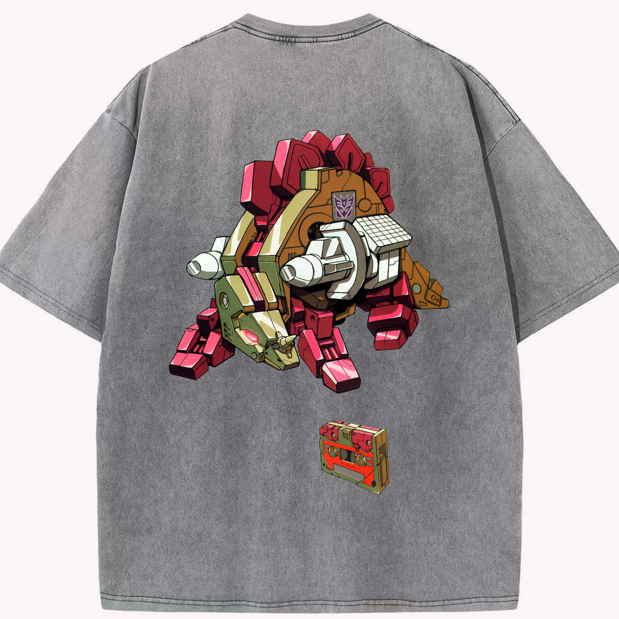 （画像用）  綿100% ヴィンテージ風 半袖Tシャツ（背面プリント）