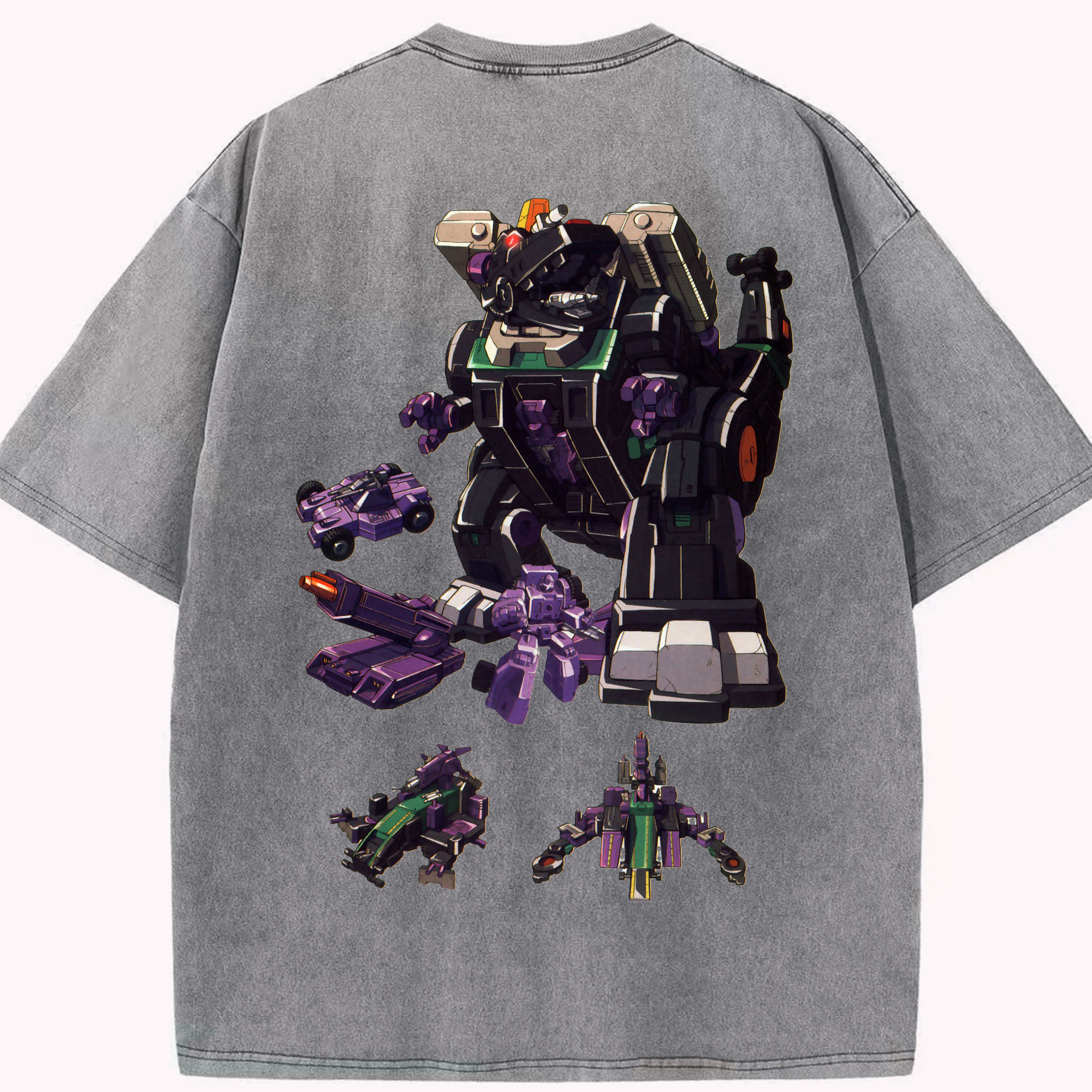 （画像用）  綿100% ヴィンテージ風 半袖Tシャツ（背面プリント）