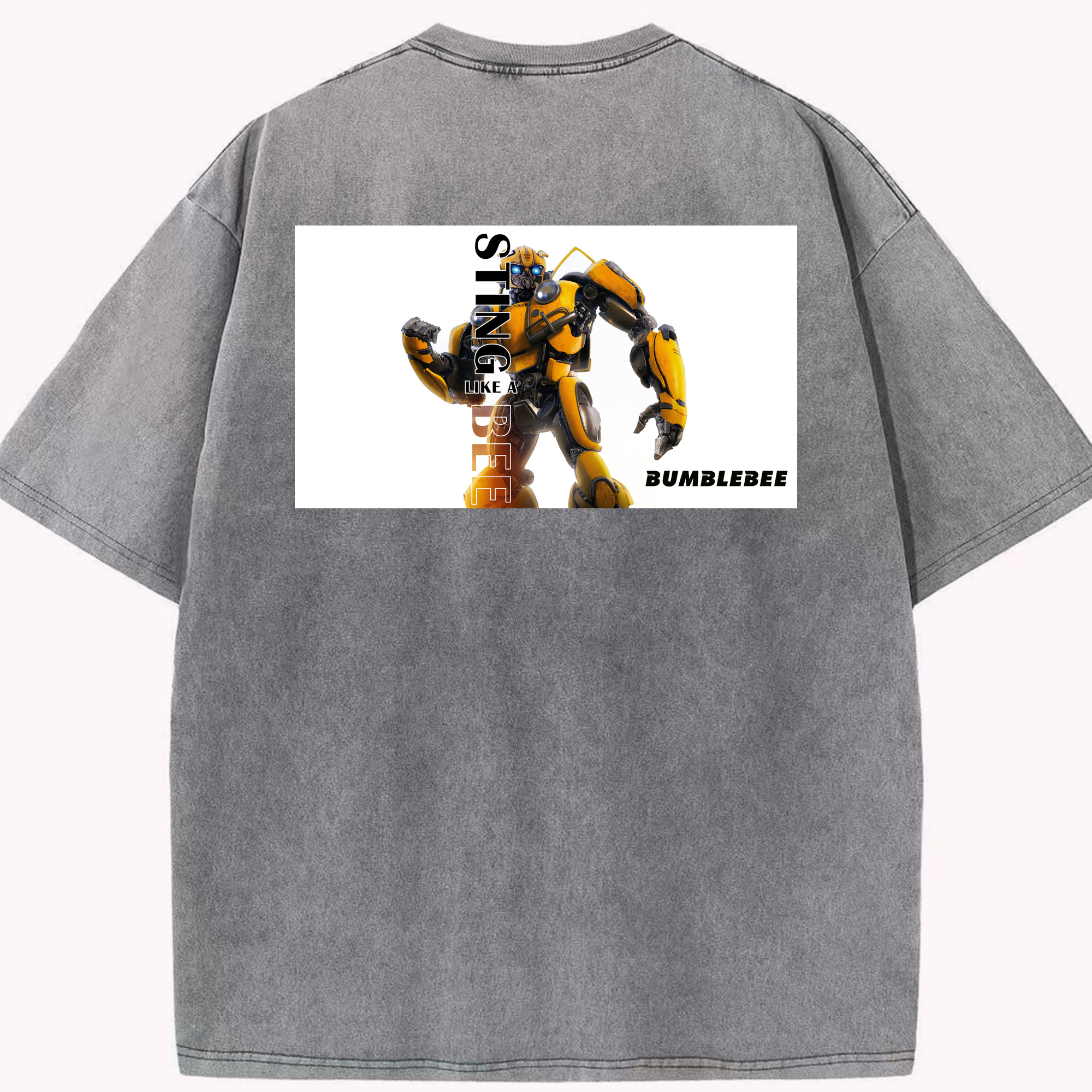 （画像用）  綿100% ヴィンテージ風 半袖Tシャツ（背面プリント）