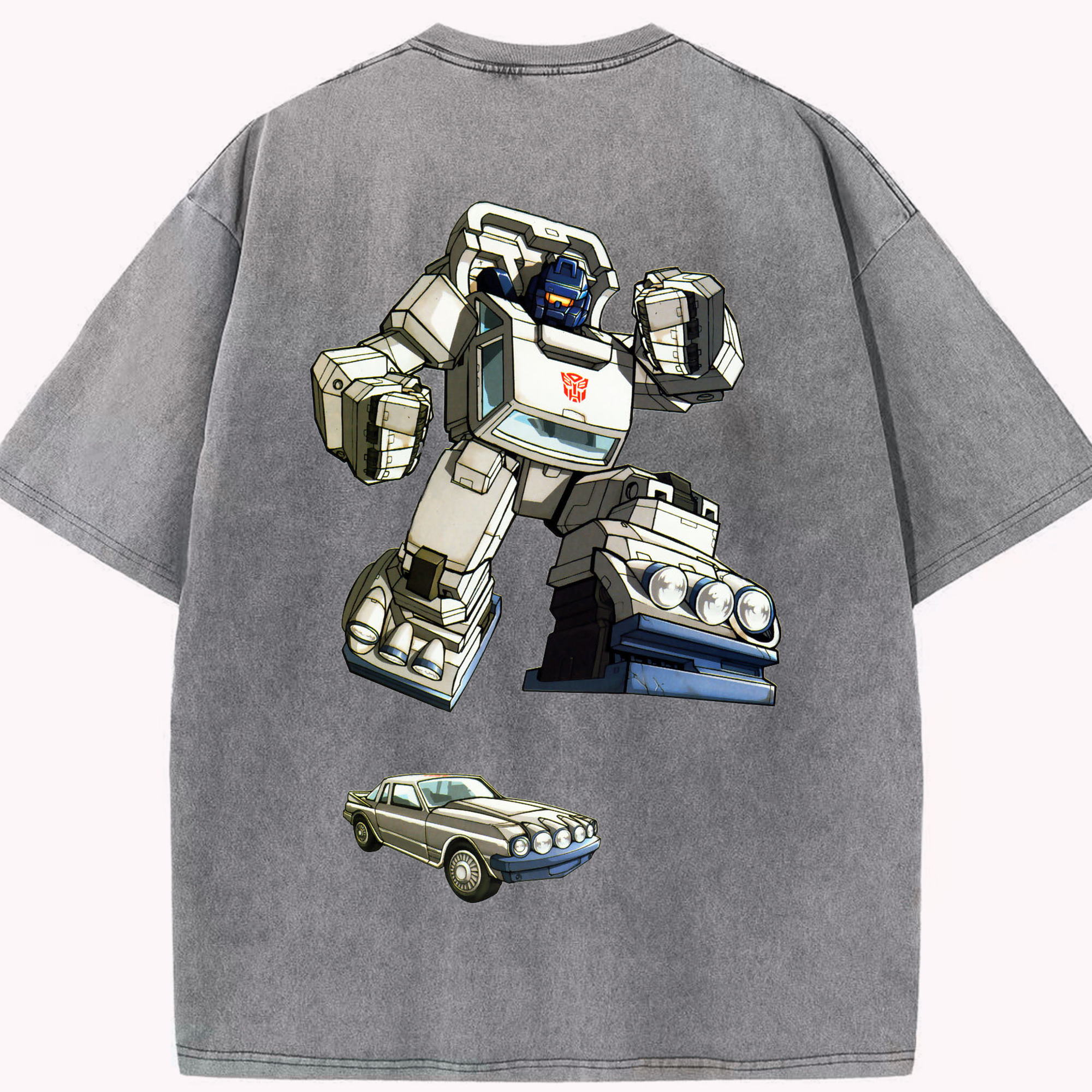（画像用）  綿100% ヴィンテージ風 半袖Tシャツ（背面プリント）