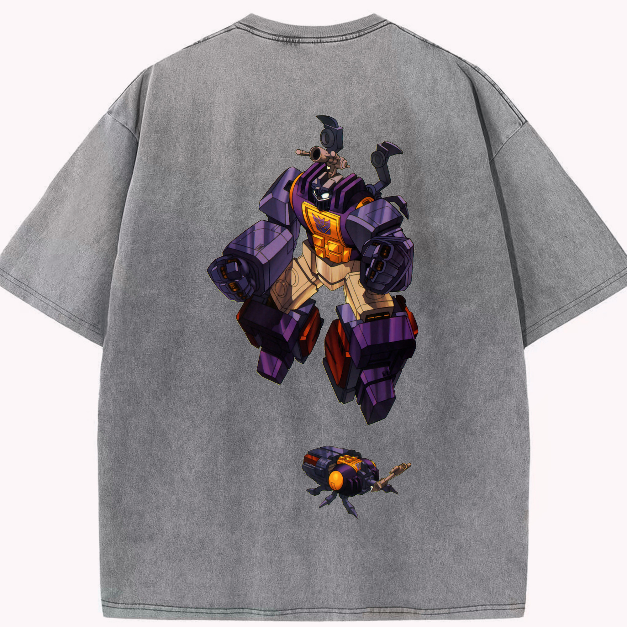 （画像用）  綿100% ヴィンテージ風 半袖Tシャツ（背面プリント）