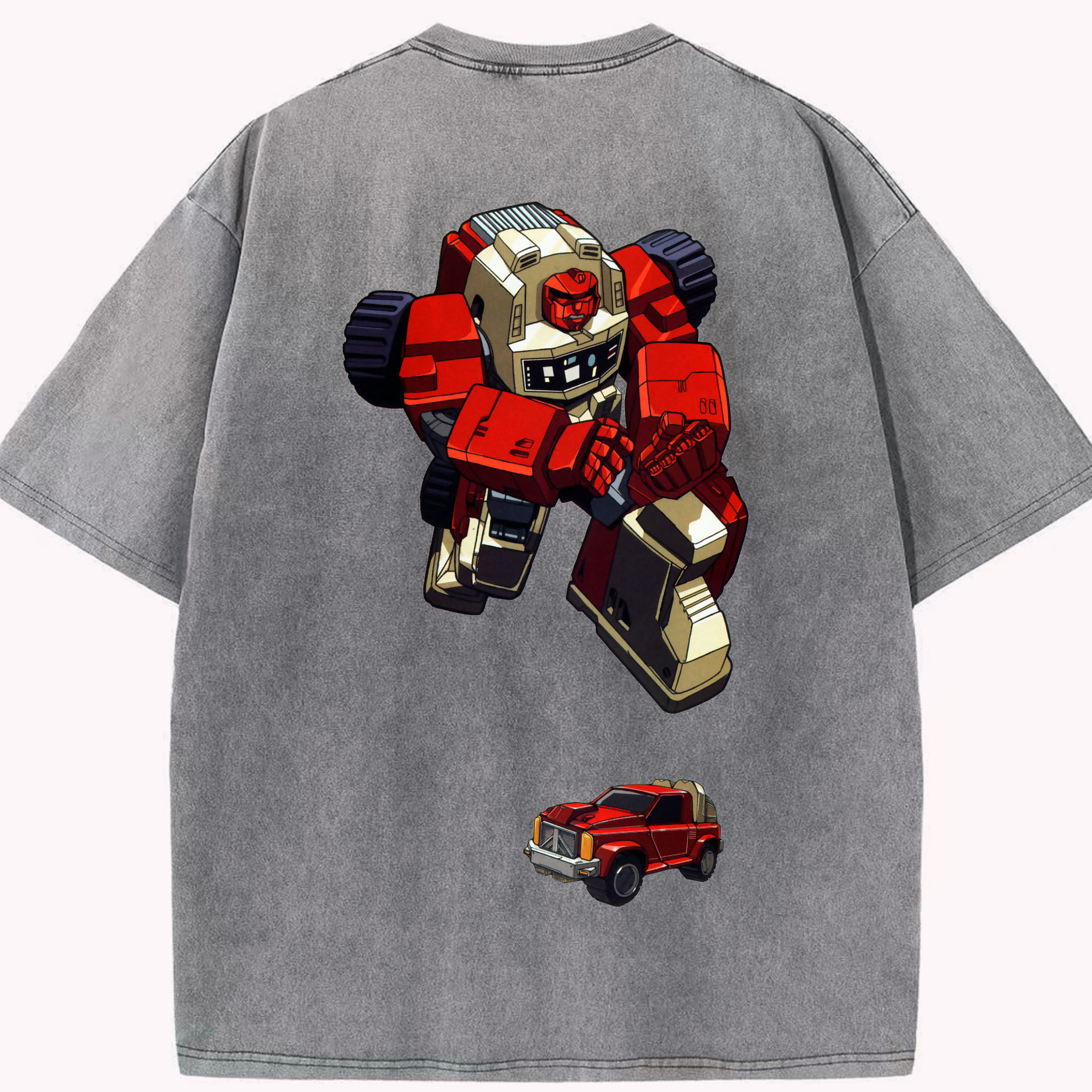 （画像用）  綿100% ヴィンテージ風 半袖Tシャツ（背面プリント）