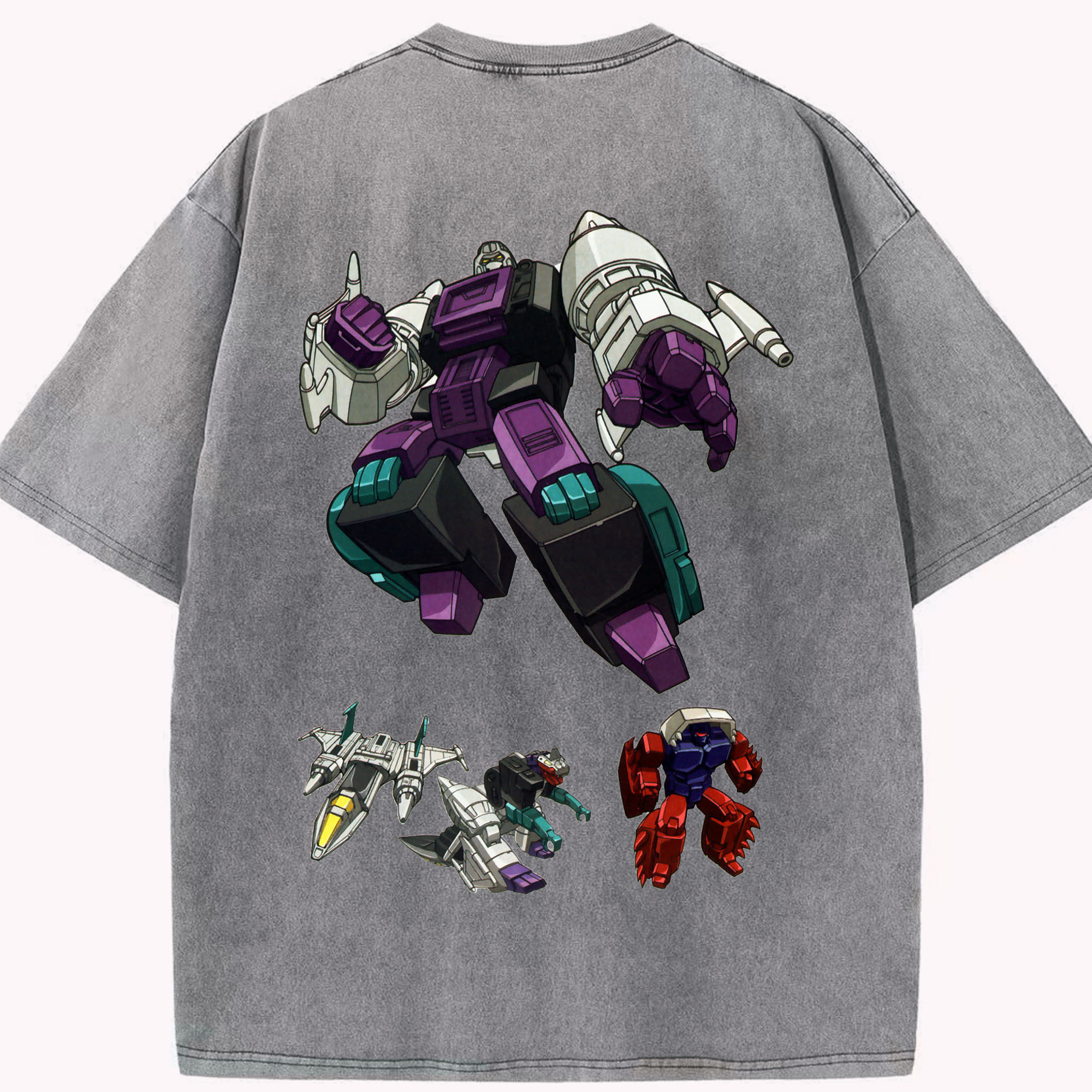 （画像用）  綿100% ヴィンテージ風 半袖Tシャツ（背面プリント）