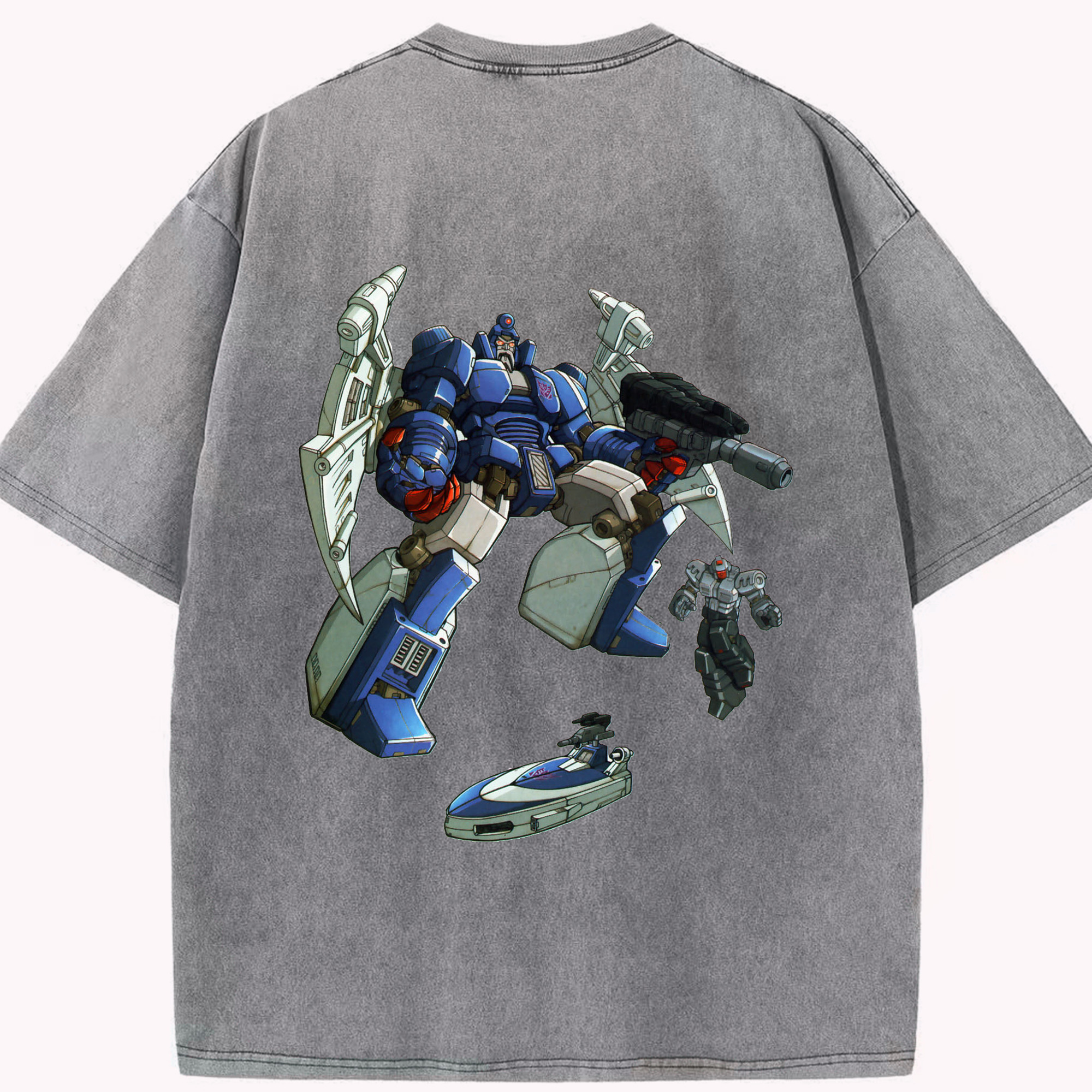 （画像用）  綿100% ヴィンテージ風 半袖Tシャツ（背面プリント）