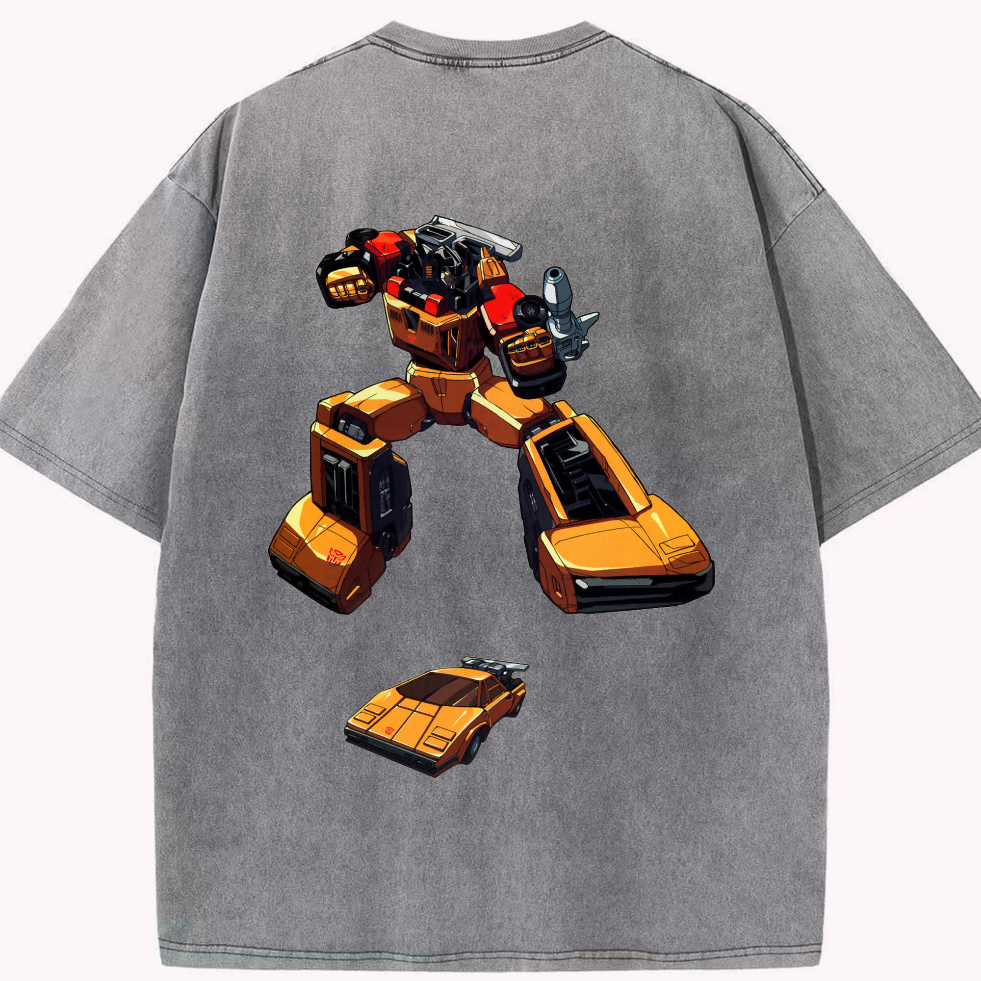 （画像用）  綿100% ヴィンテージ風 半袖Tシャツ（背面プリント）
