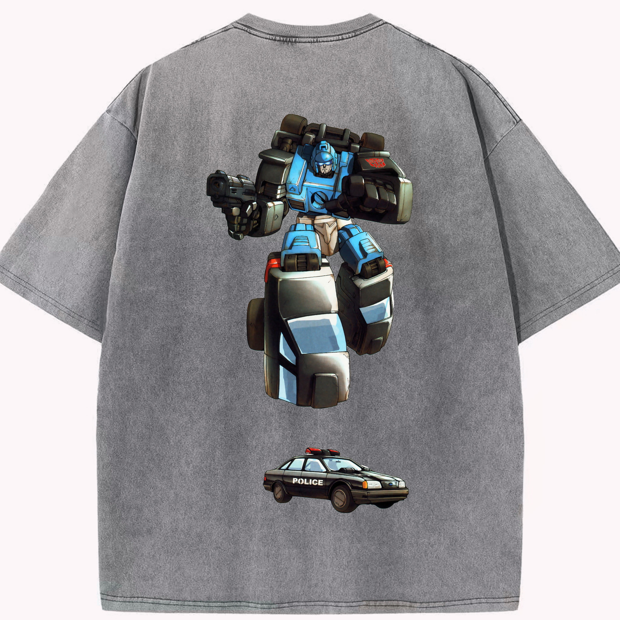 （画像用）  綿100% ヴィンテージ風 半袖Tシャツ（背面プリント）