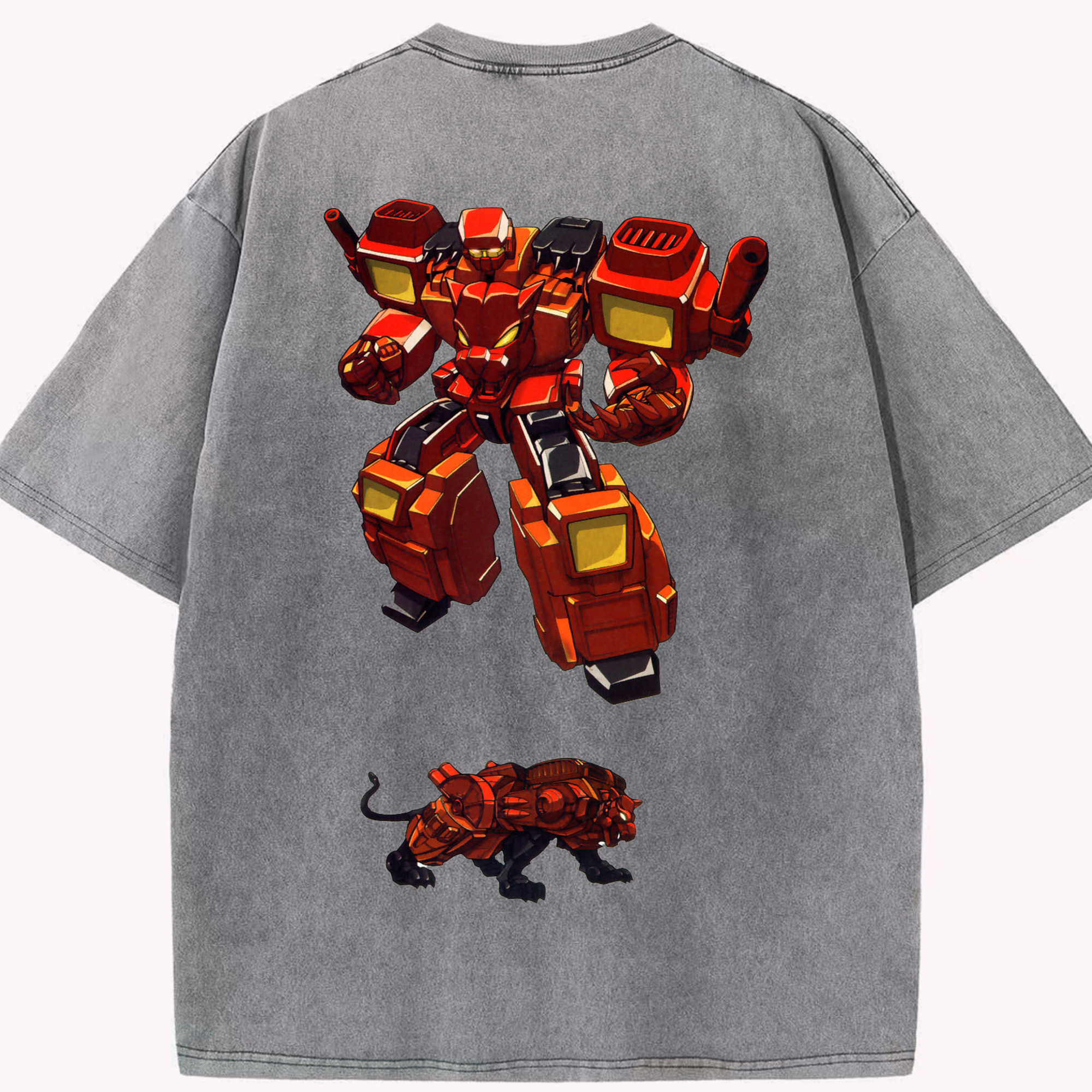 （画像用）  綿100% ヴィンテージ風 半袖Tシャツ（背面プリント）
