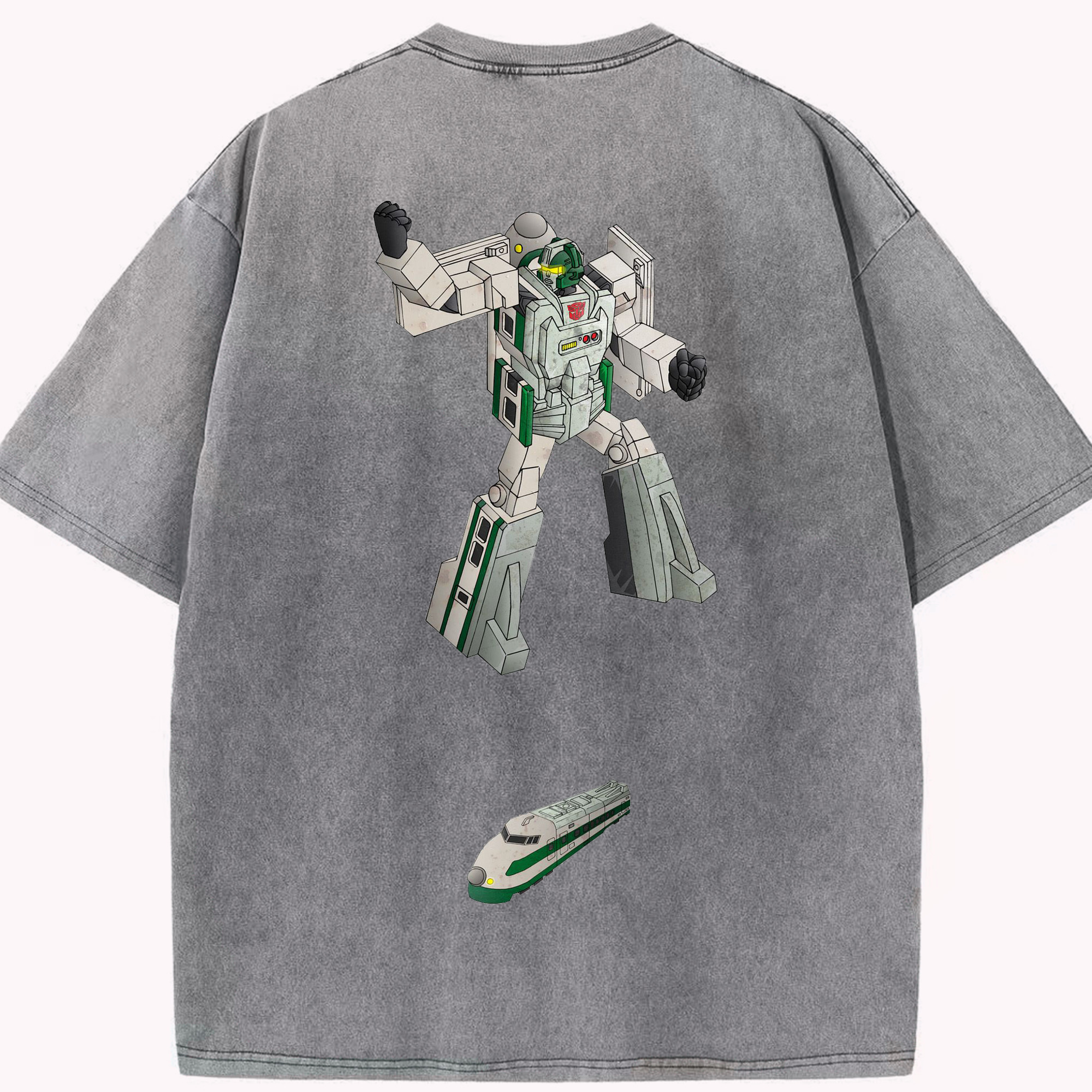 （画像用）  綿100% ヴィンテージ風 半袖Tシャツ（背面プリント）