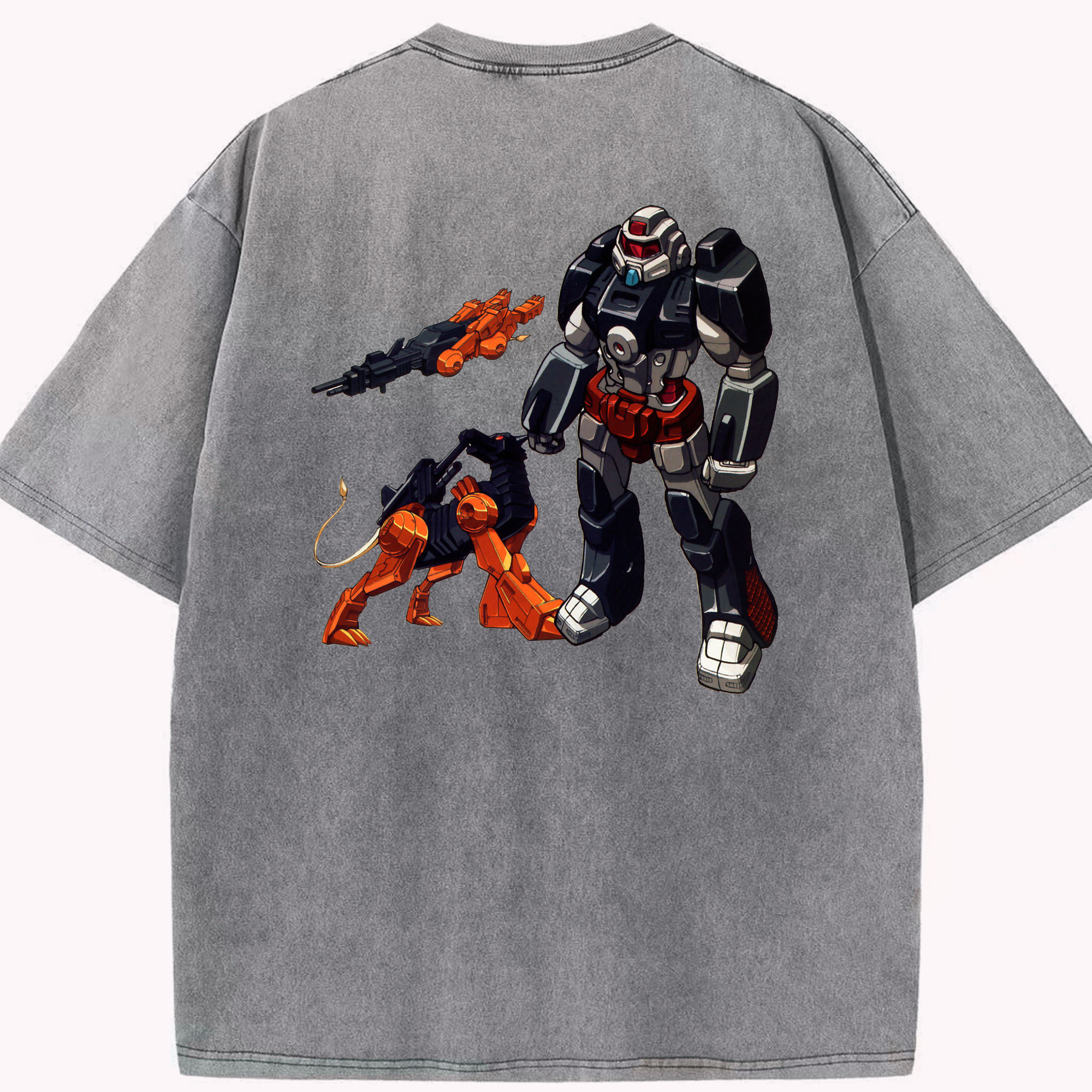 （画像用）  綿100% ヴィンテージ風 半袖Tシャツ（背面プリント）