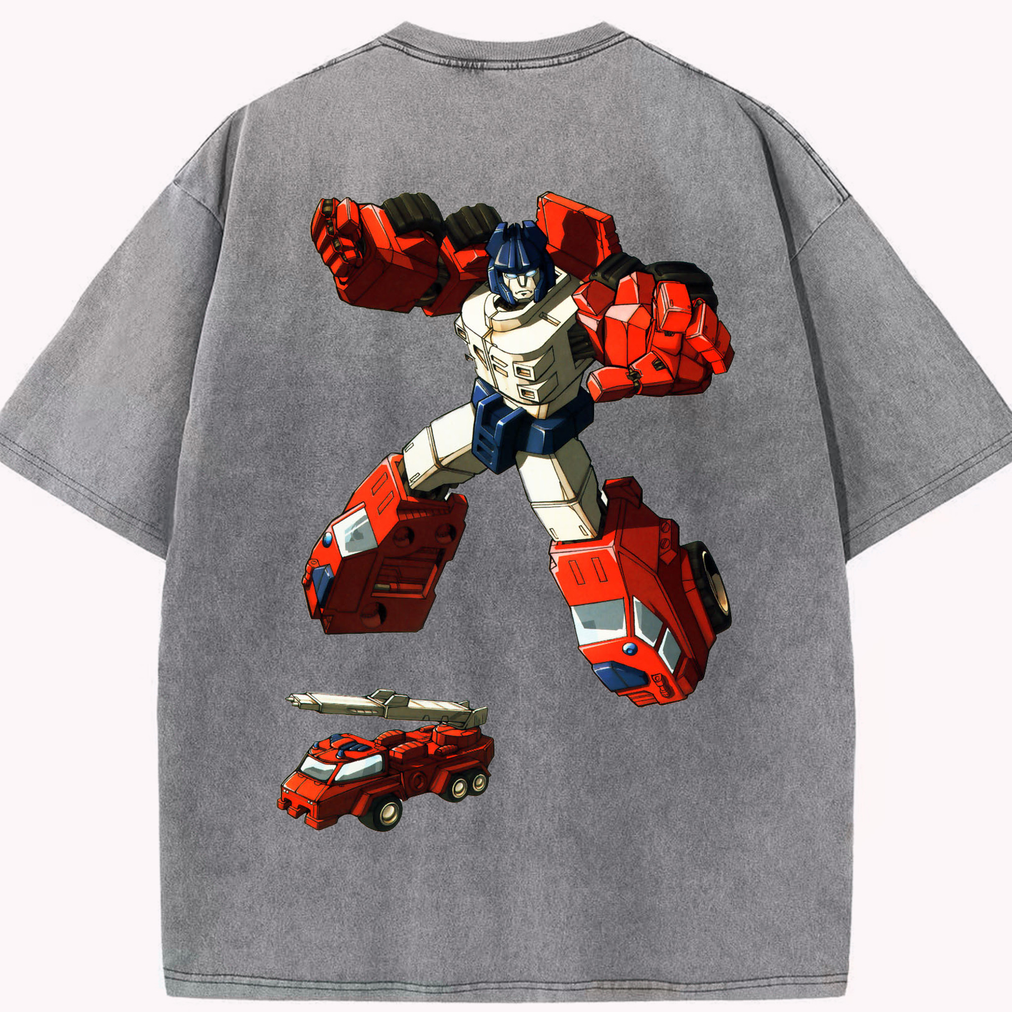 （画像用）  綿100% ヴィンテージ風 半袖Tシャツ（背面プリント）