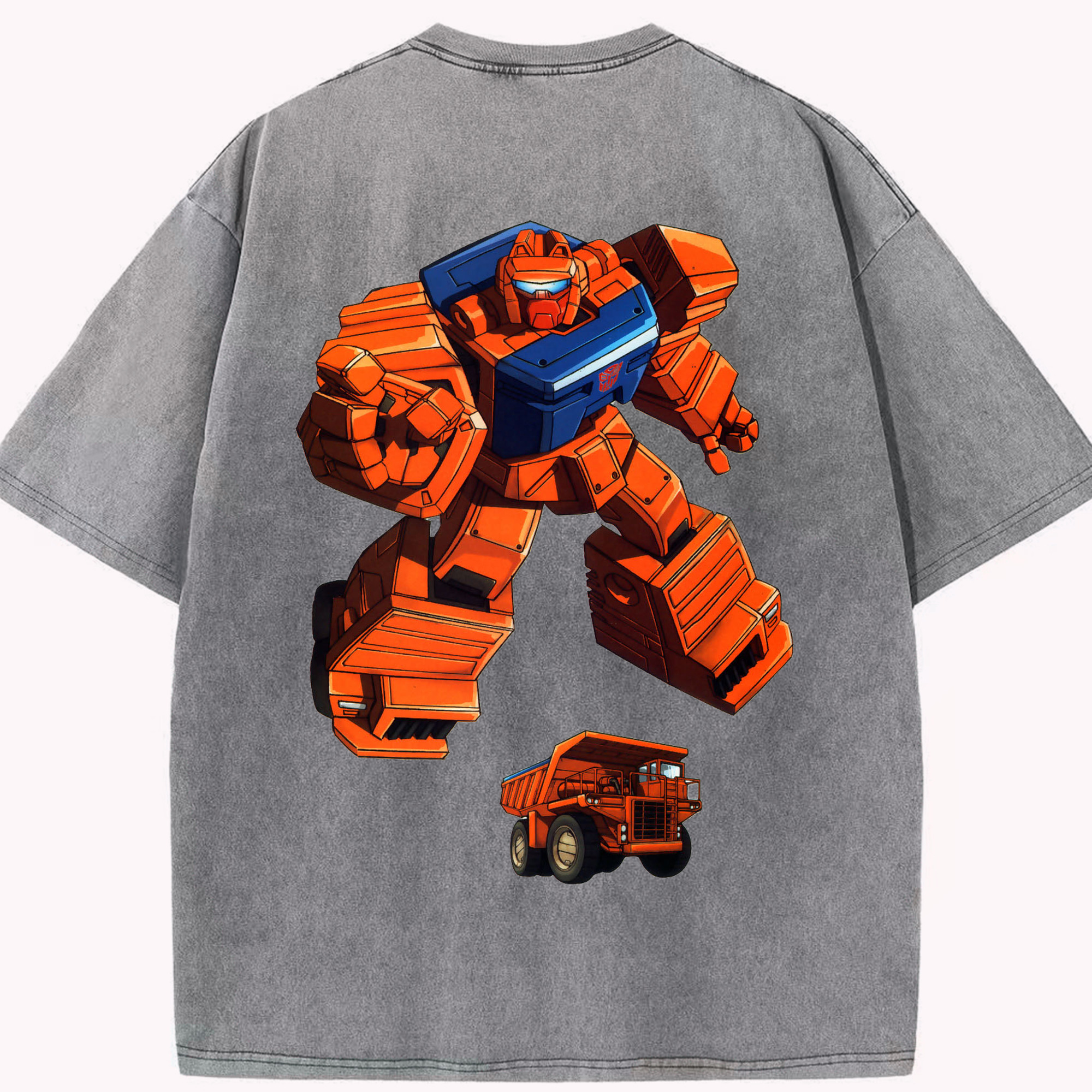 （画像用）  綿100% ヴィンテージ風 半袖Tシャツ（背面プリント）