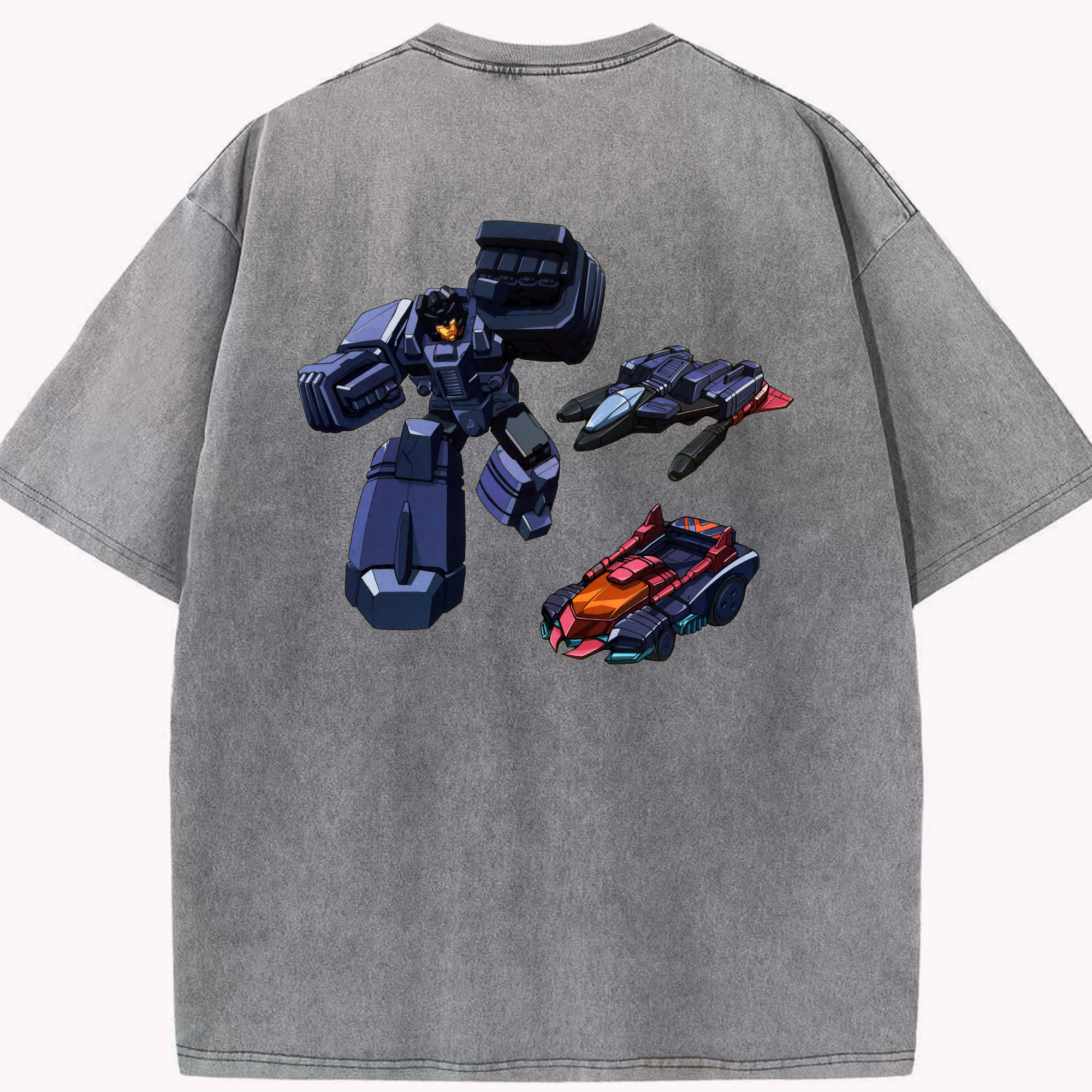 （画像用）  綿100% ヴィンテージ風 半袖Tシャツ（背面プリント）