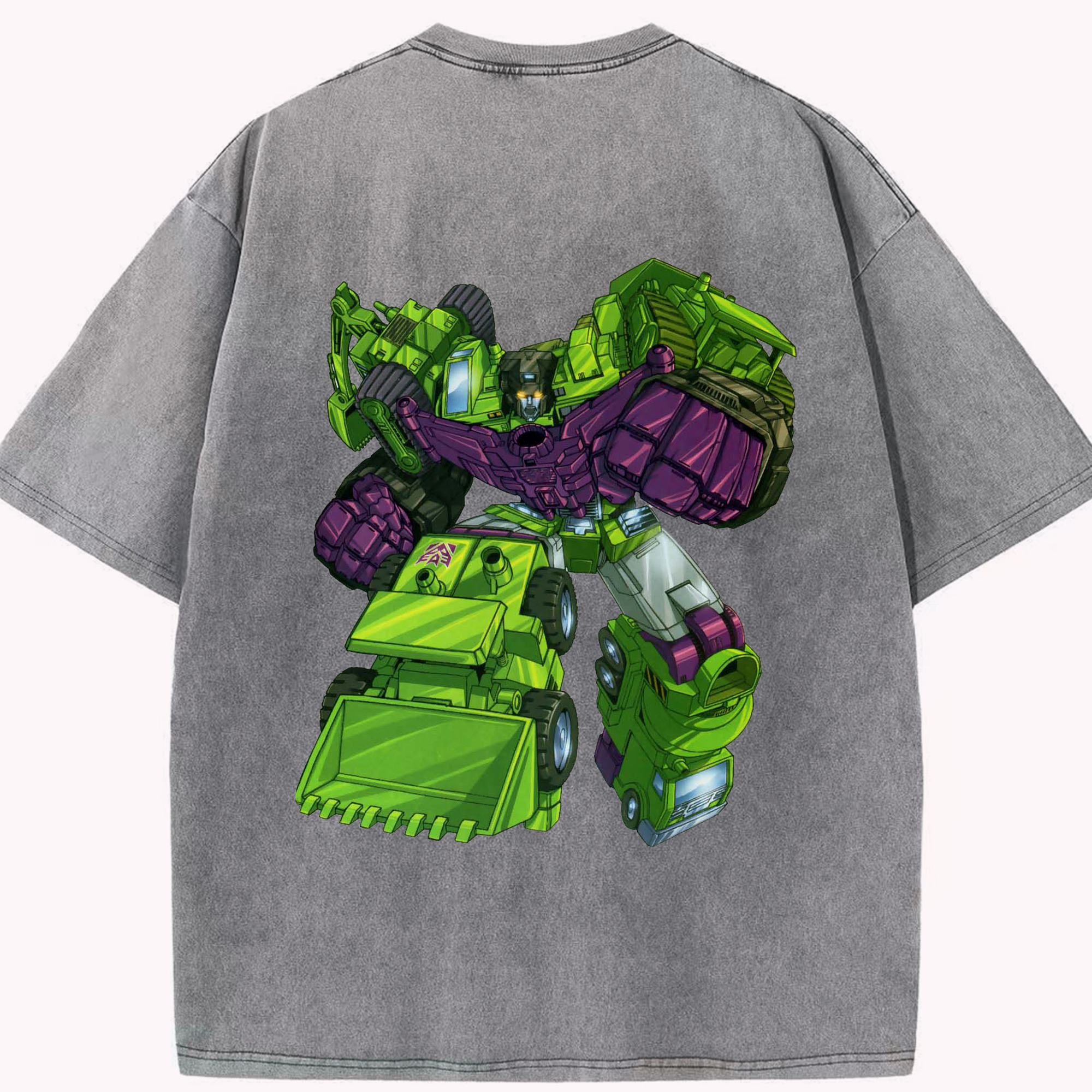 （画像用）  綿100% ヴィンテージ風 半袖Tシャツ（背面プリント）
