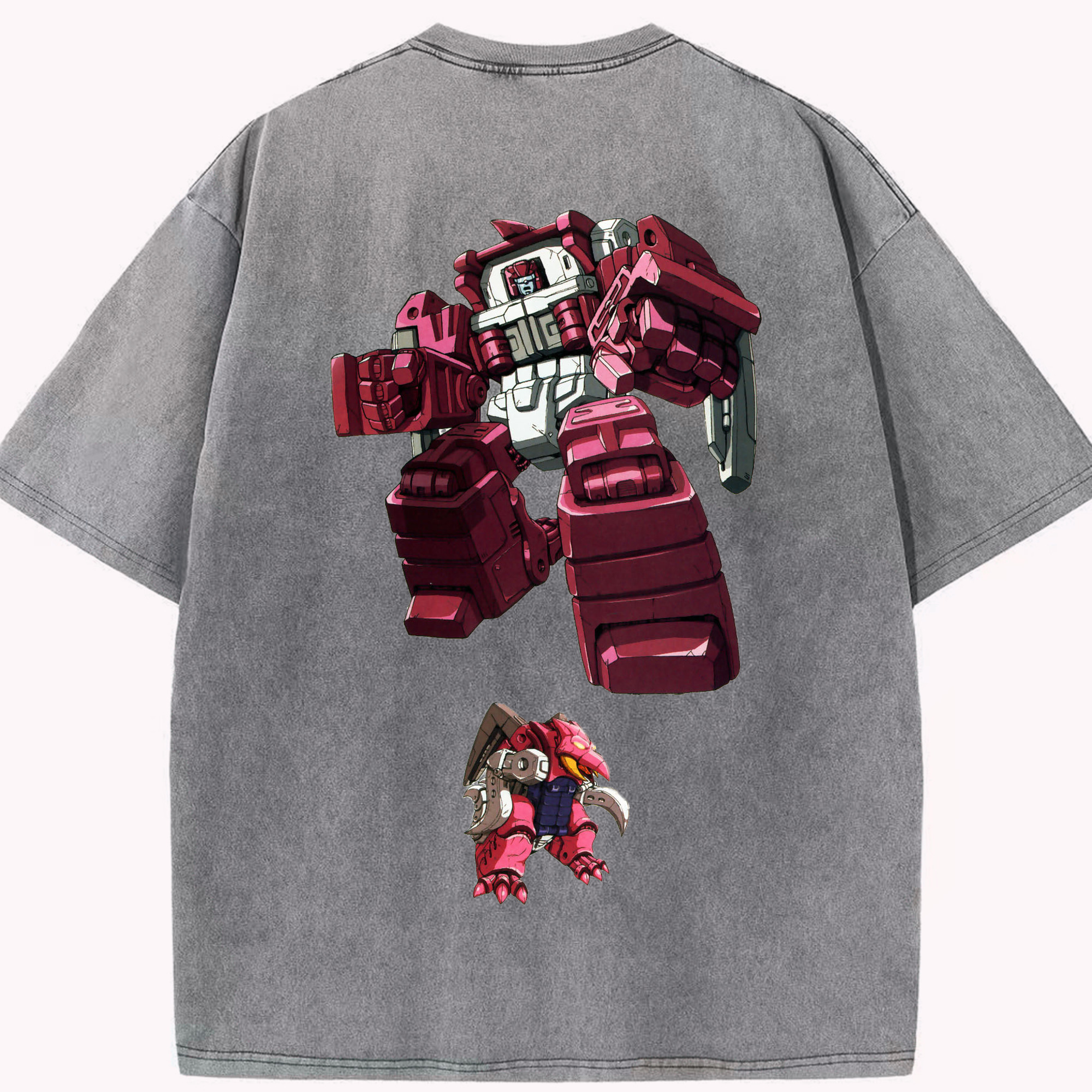 （画像用）  綿100% ヴィンテージ風 半袖Tシャツ（背面プリント）