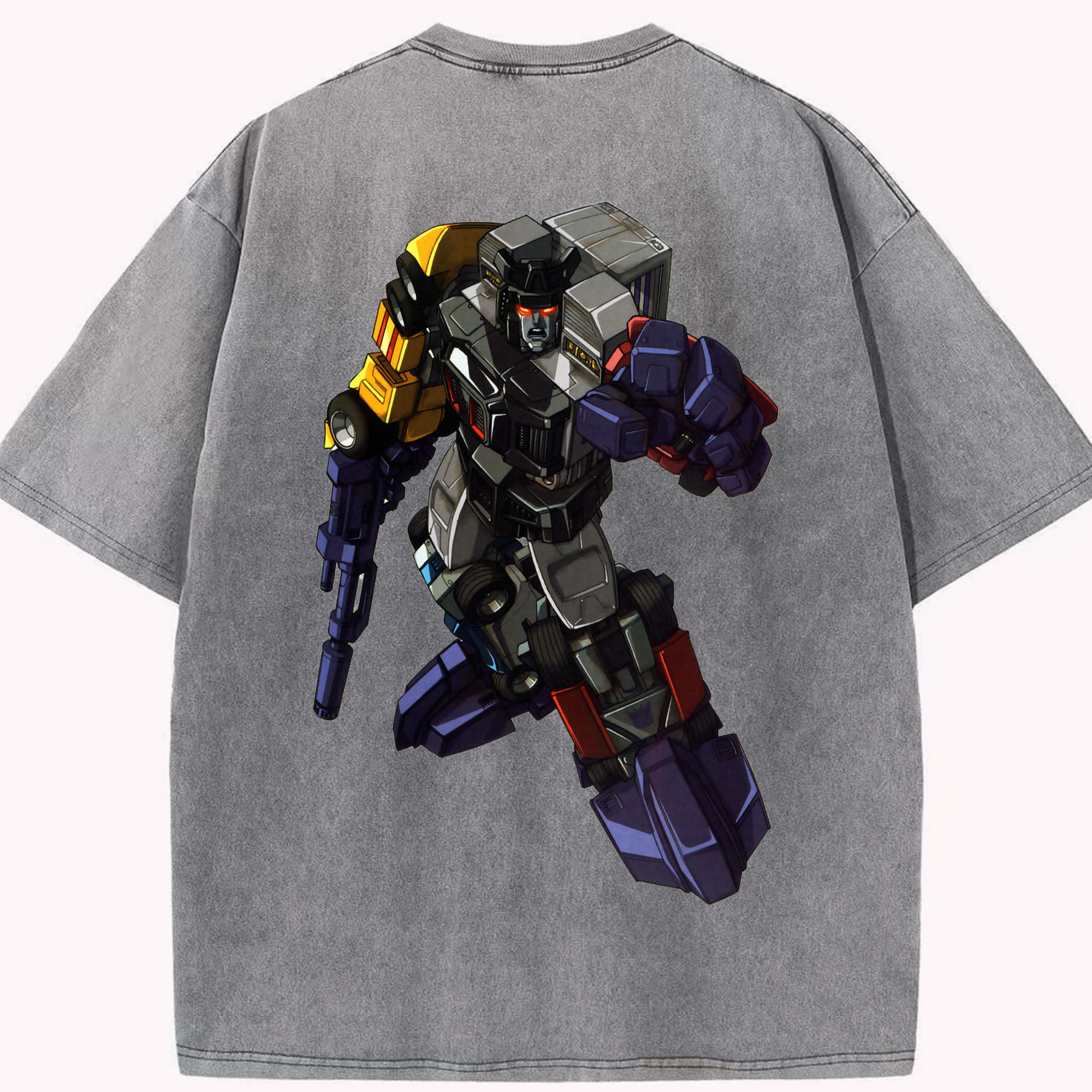 （画像用）  綿100% ヴィンテージ風 半袖Tシャツ（背面プリント）