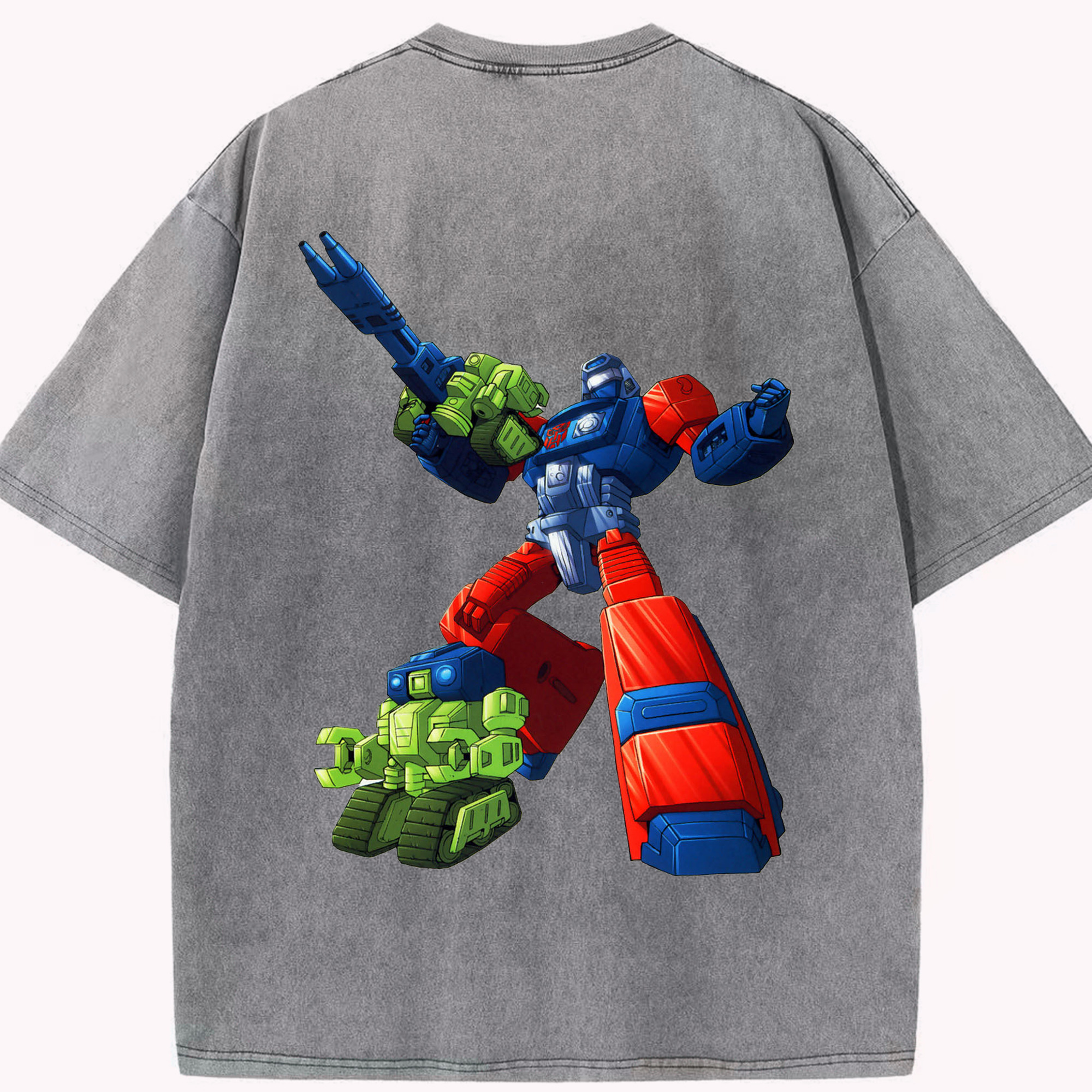 （画像用）  綿100% ヴィンテージ風 半袖Tシャツ（背面プリント）