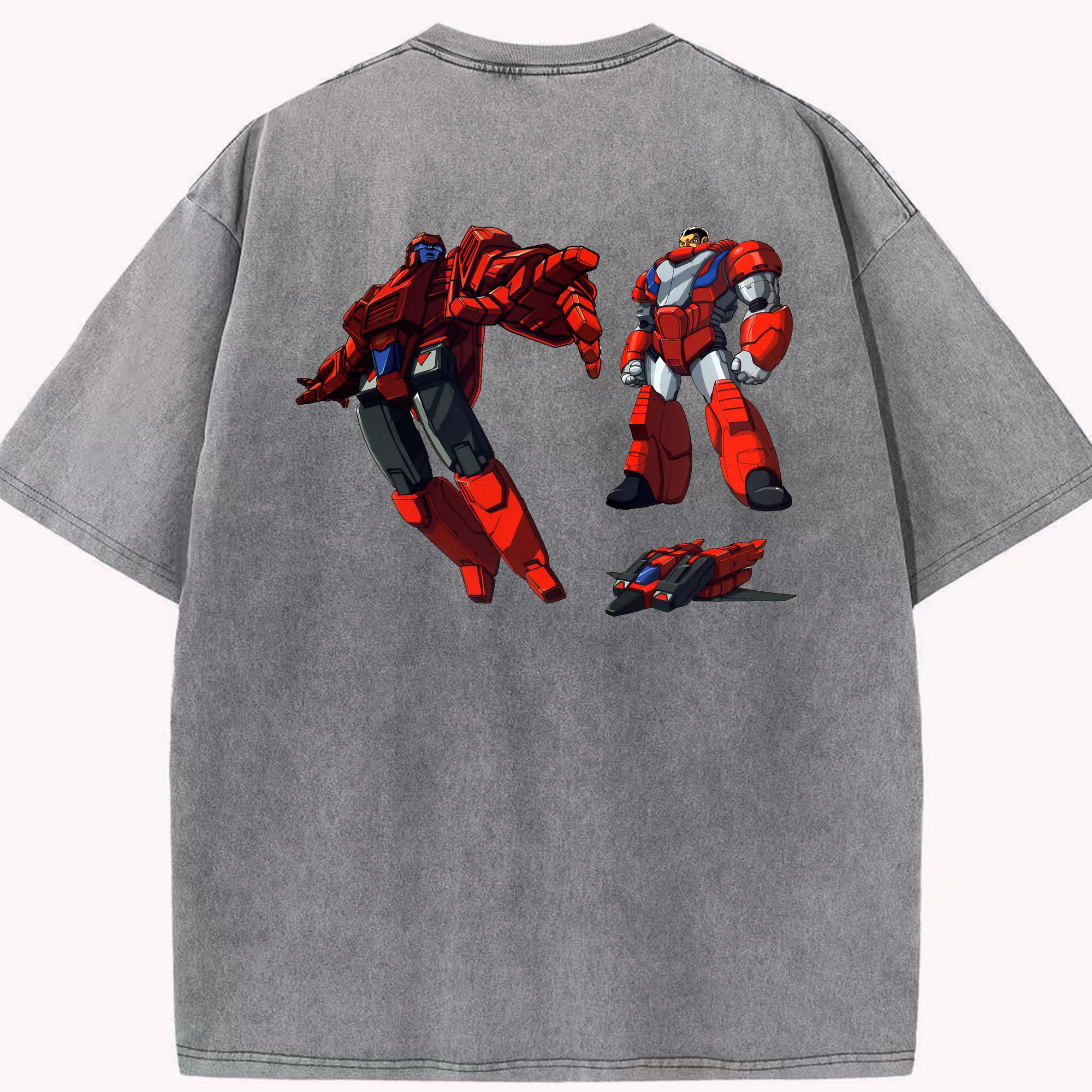 （画像用）  綿100% ヴィンテージ風 半袖Tシャツ（背面プリント）