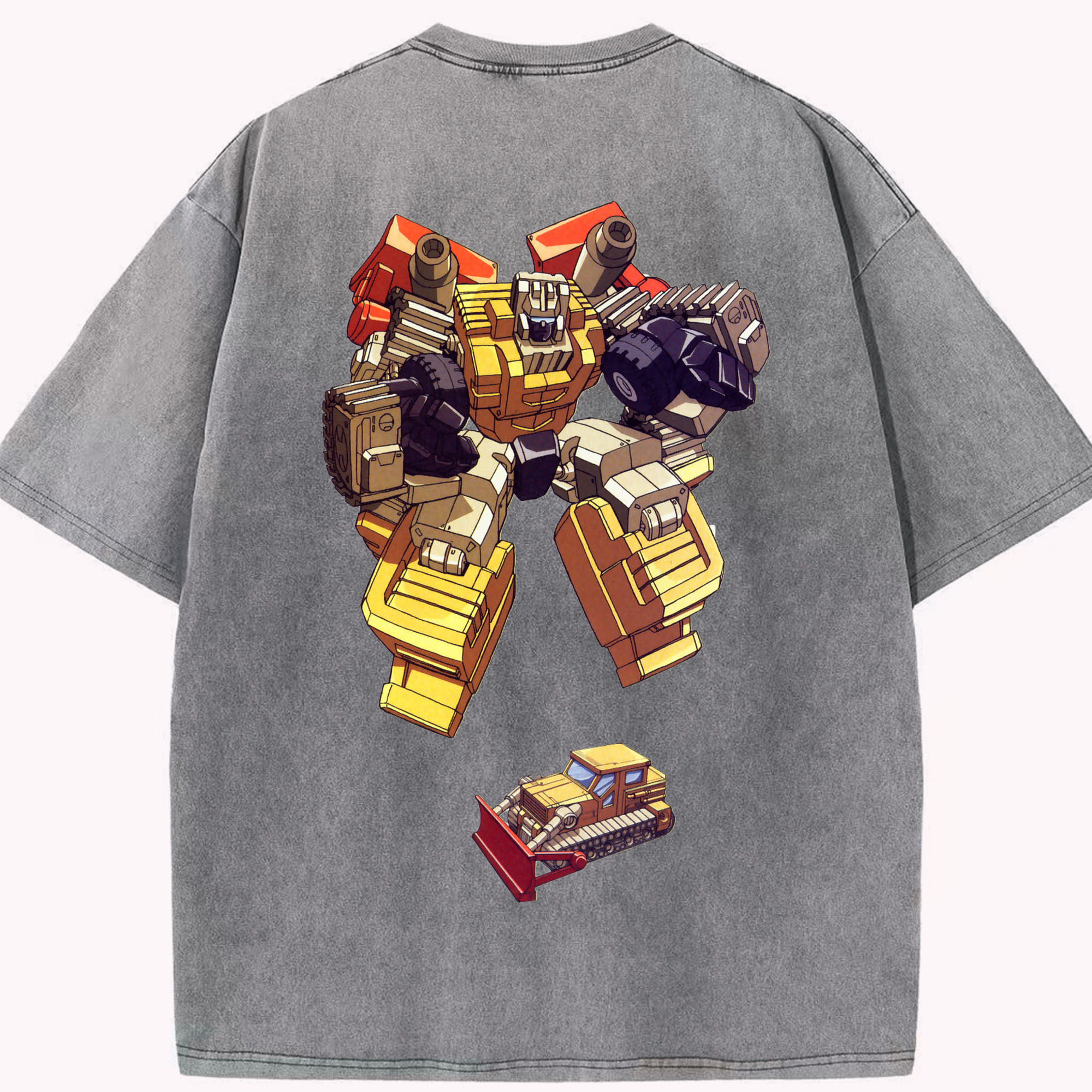 （画像用）  綿100% ヴィンテージ風 半袖Tシャツ（背面プリント）