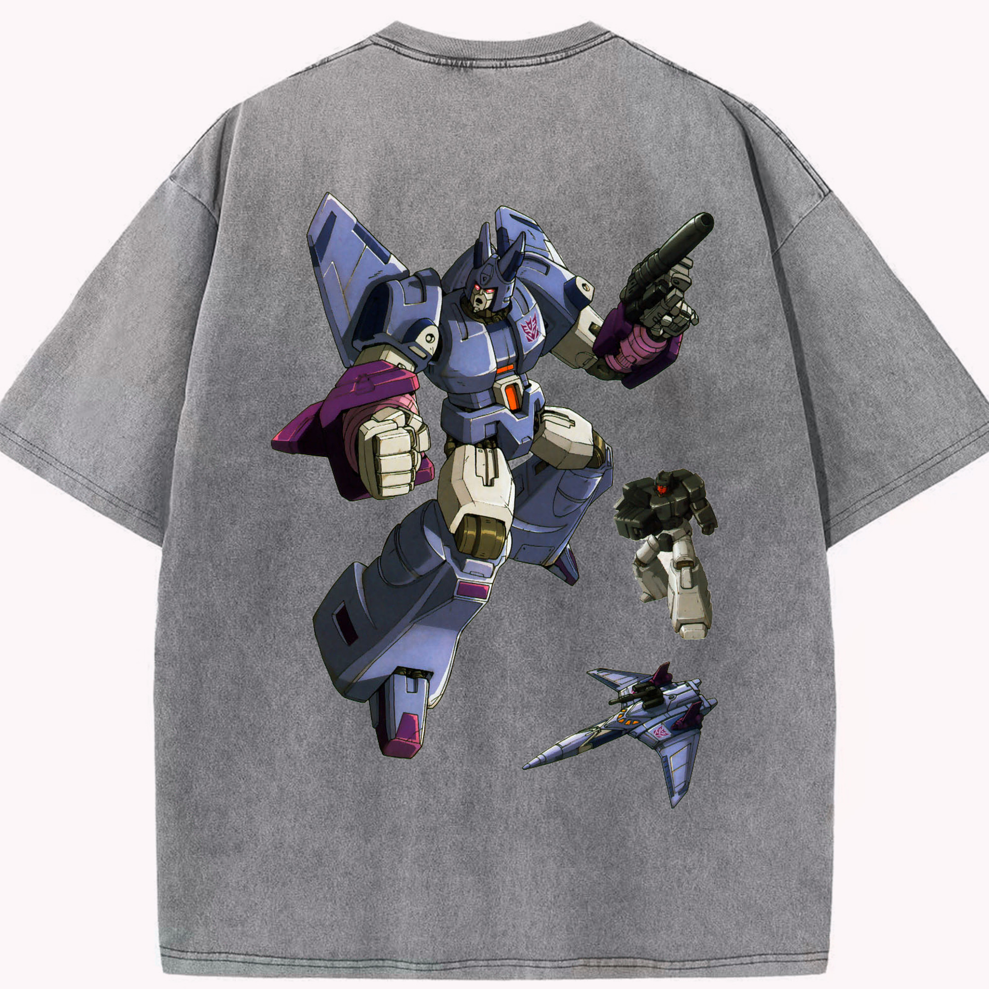 （画像用）  綿100% ヴィンテージ風 半袖Tシャツ（背面プリント）