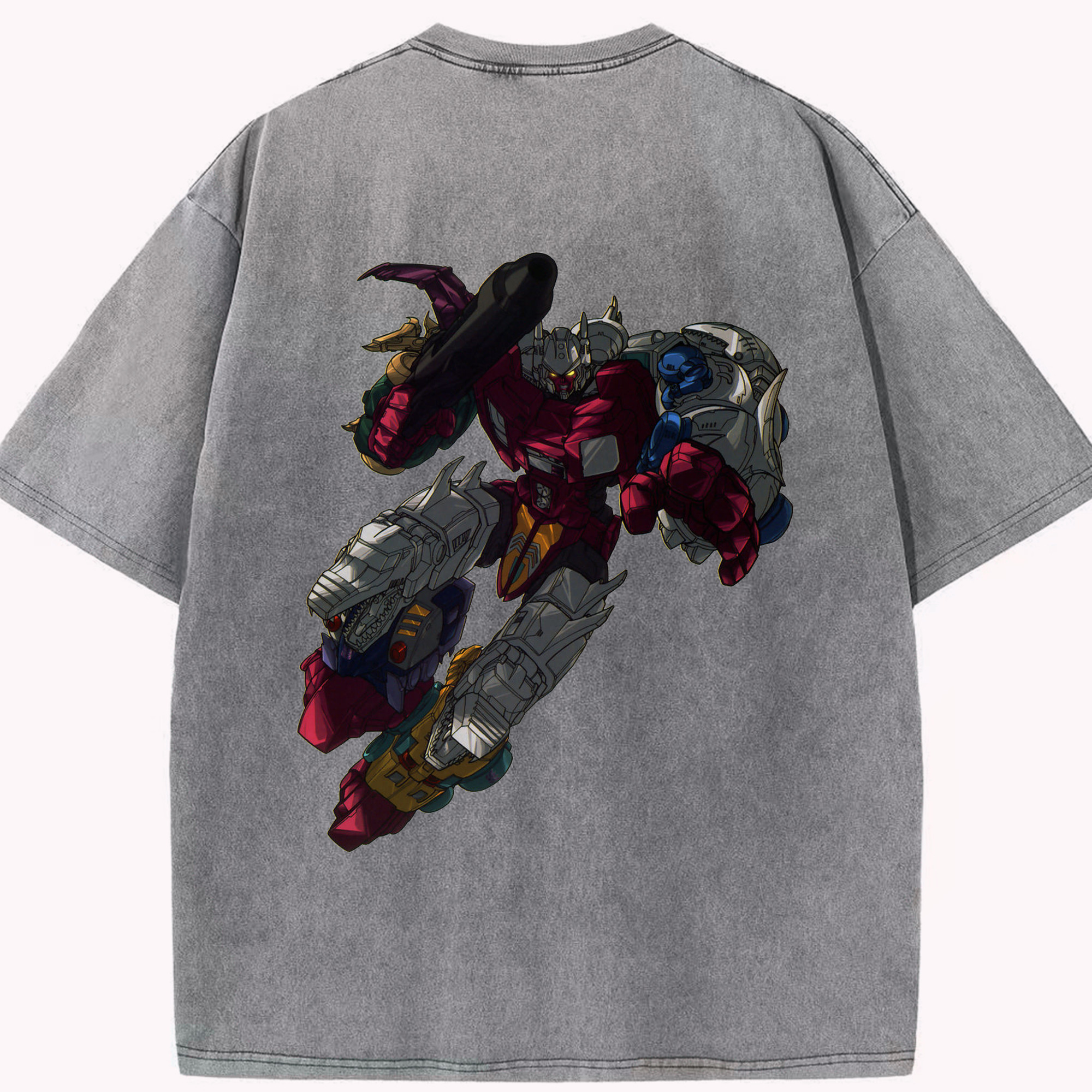 （画像用）  綿100% ヴィンテージ風 半袖Tシャツ（背面プリント）