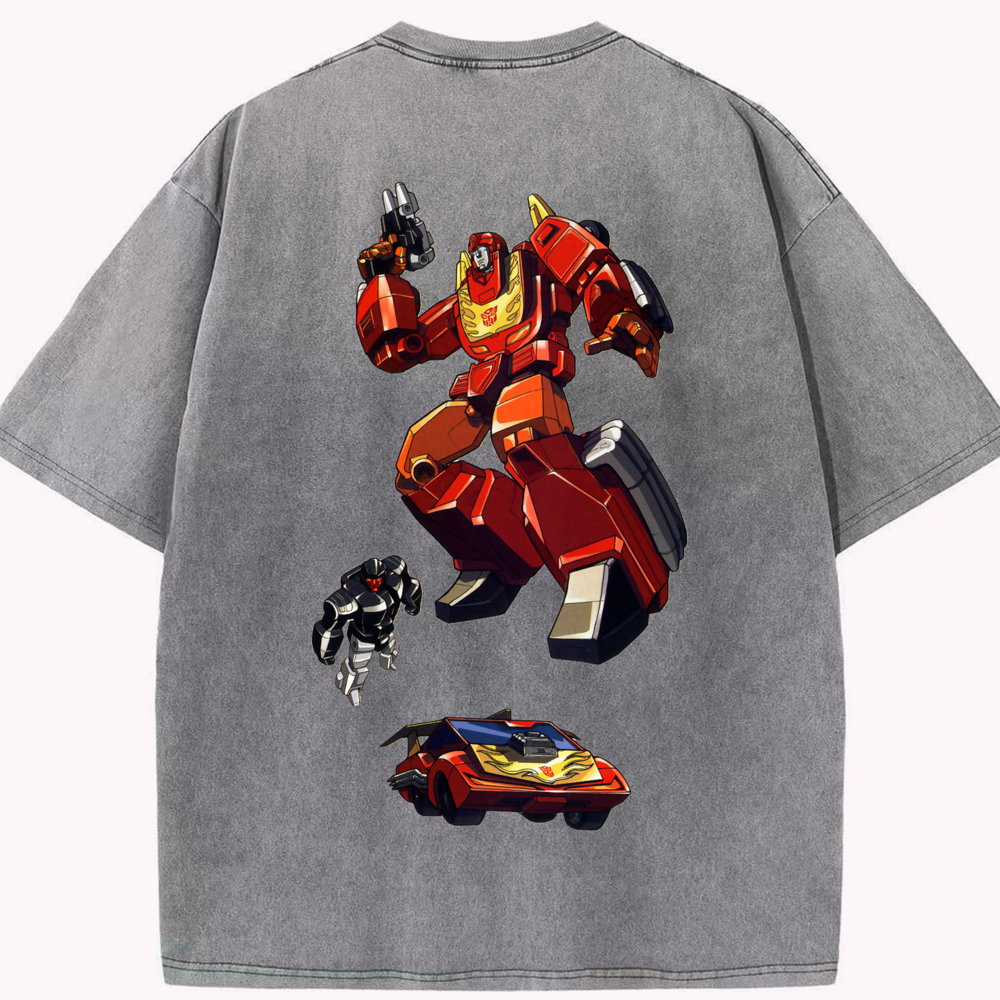 （画像用）  綿100% ヴィンテージ風 半袖Tシャツ（背面プリント）