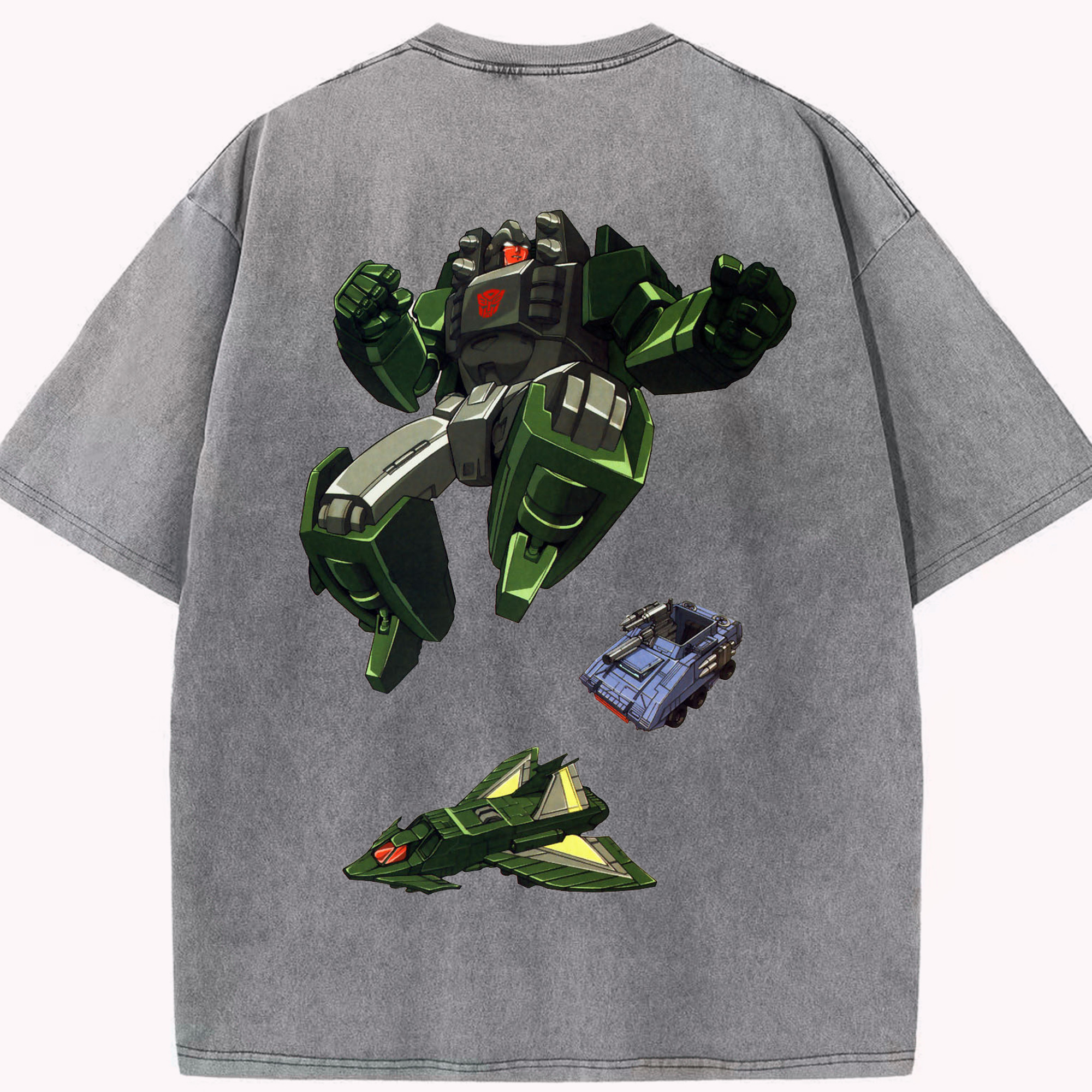 （画像用）  綿100% ヴィンテージ風 半袖Tシャツ（背面プリント）