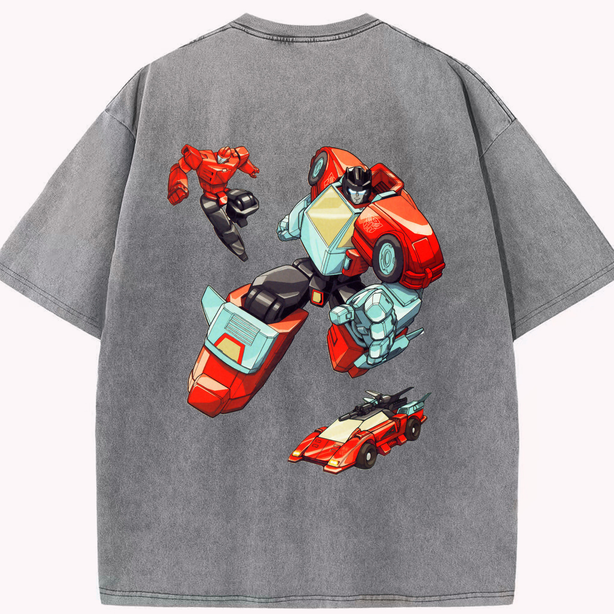 （画像用）  綿100% ヴィンテージ風 半袖Tシャツ（背面プリント）