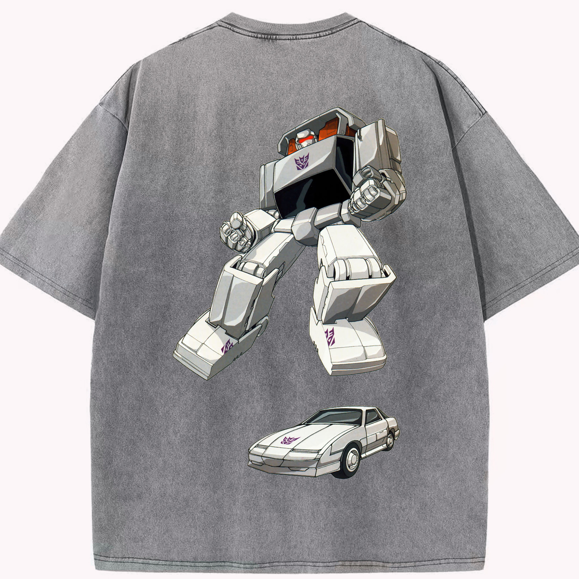 （画像用）  綿100% ヴィンテージ風 半袖Tシャツ（背面プリント）