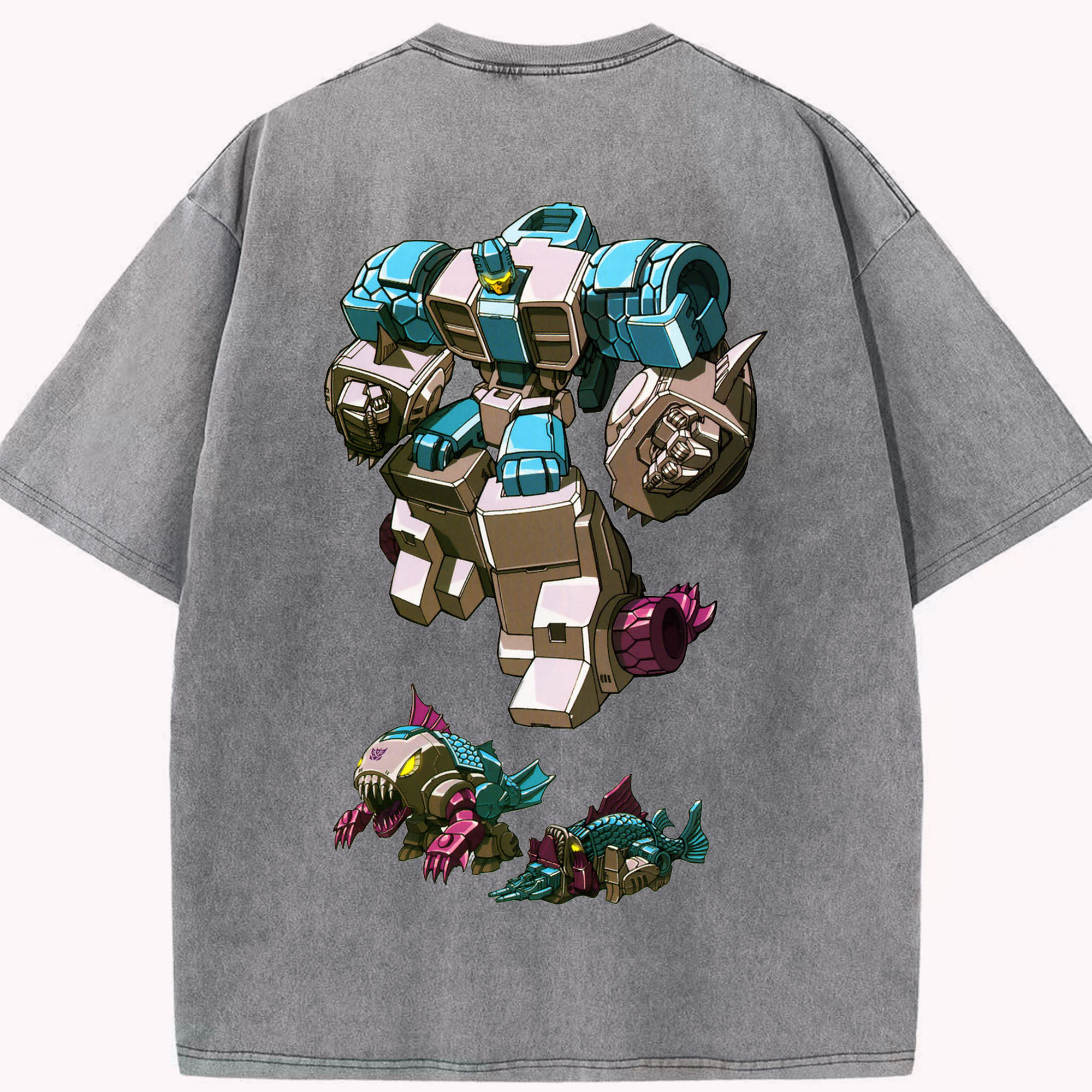 （画像用）  綿100% ヴィンテージ風 半袖Tシャツ（背面プリント）
