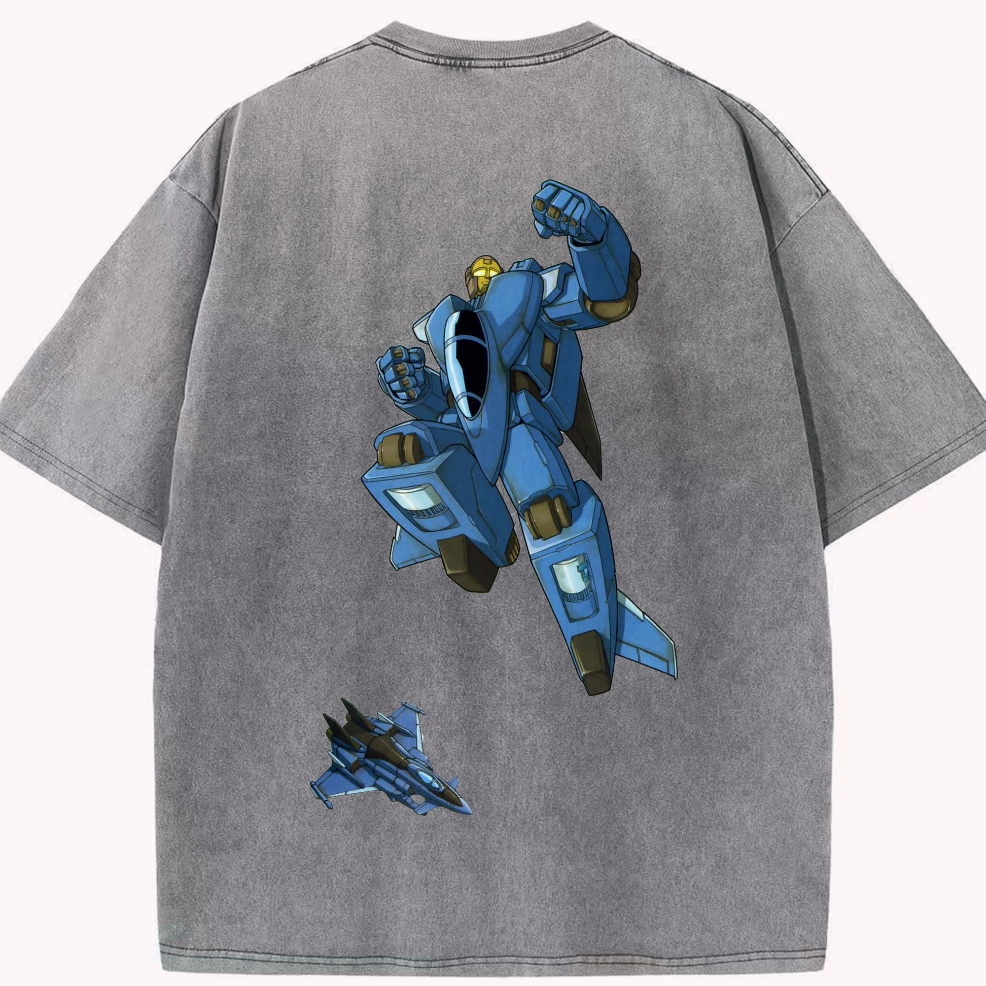 （画像用）  綿100% ヴィンテージ風 半袖Tシャツ（背面プリント）