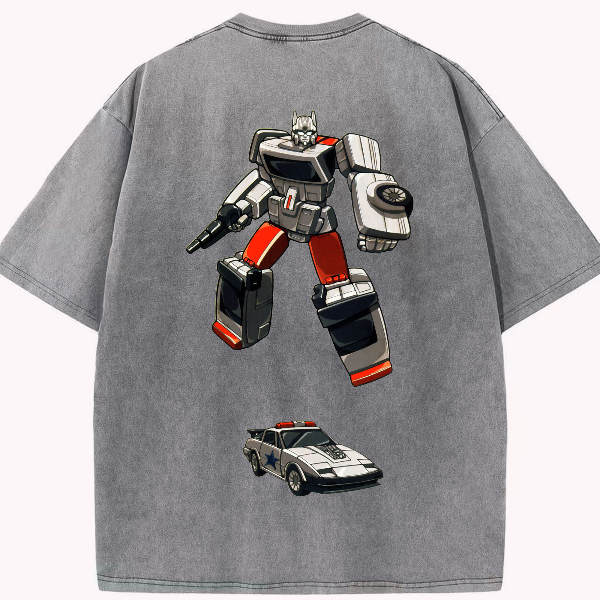 （画像用）  綿100% ヴィンテージ風 半袖Tシャツ（背面プリント）