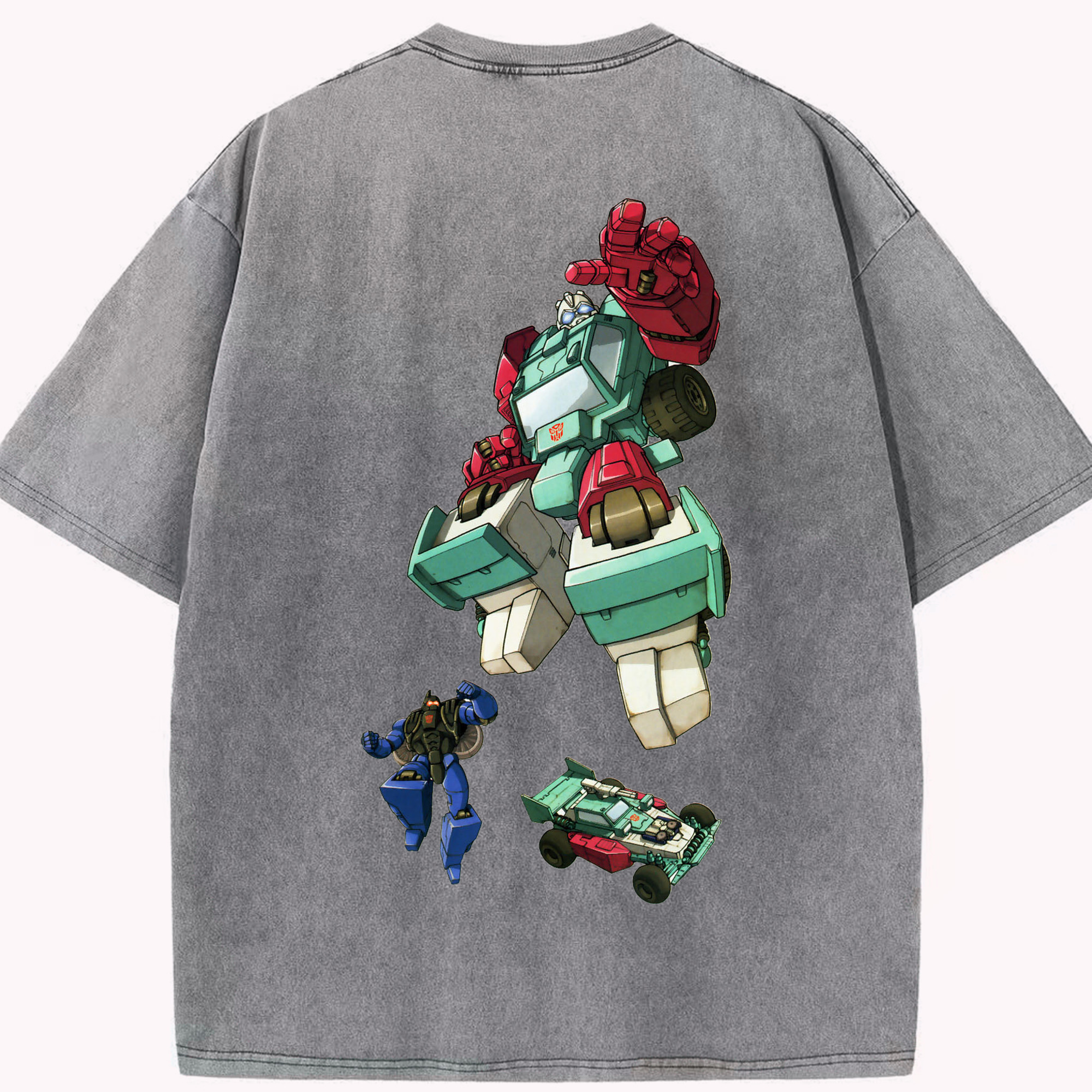 （画像用）  綿100% ヴィンテージ風 半袖Tシャツ（背面プリント）