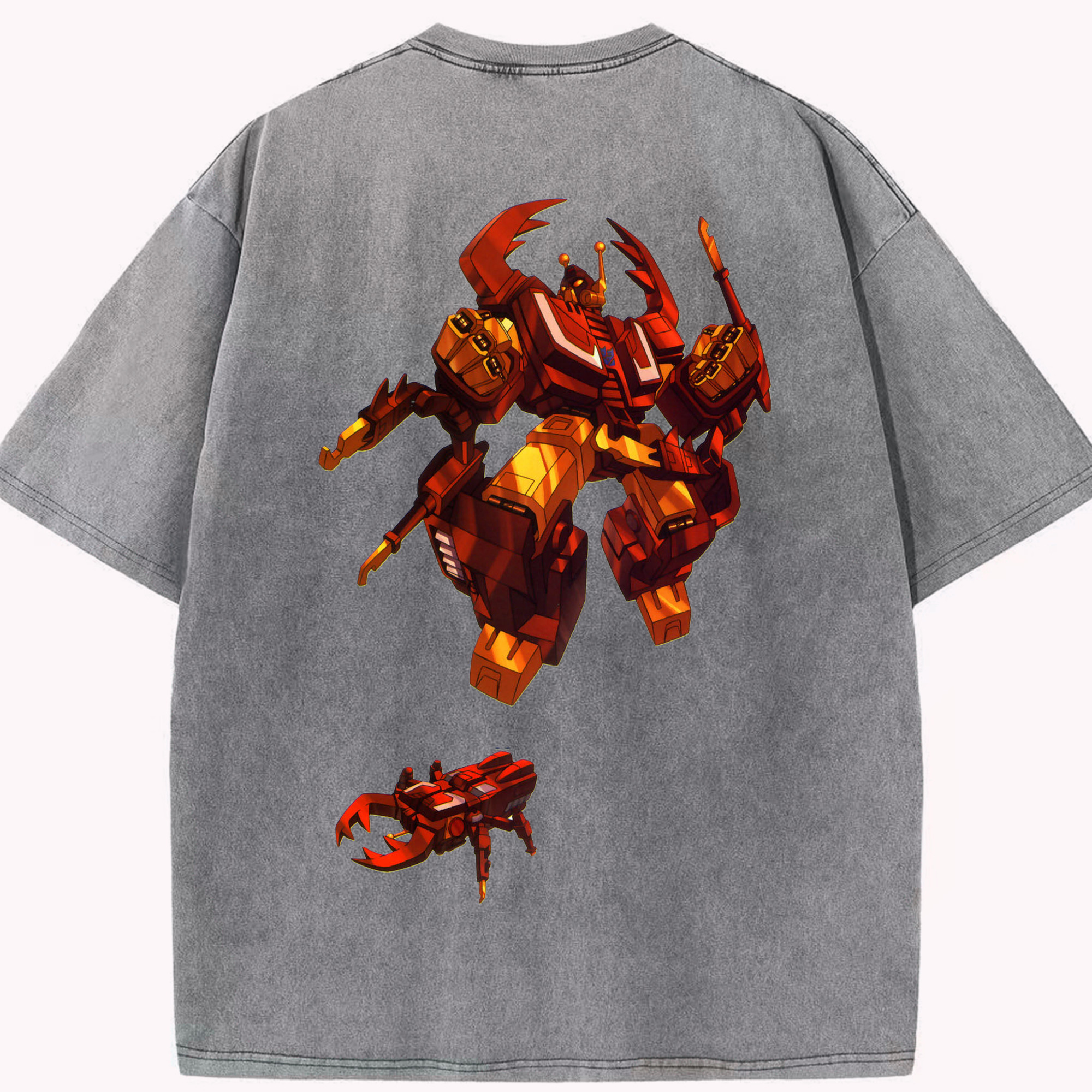 （画像用）  綿100% ヴィンテージ風 半袖Tシャツ（背面プリント）