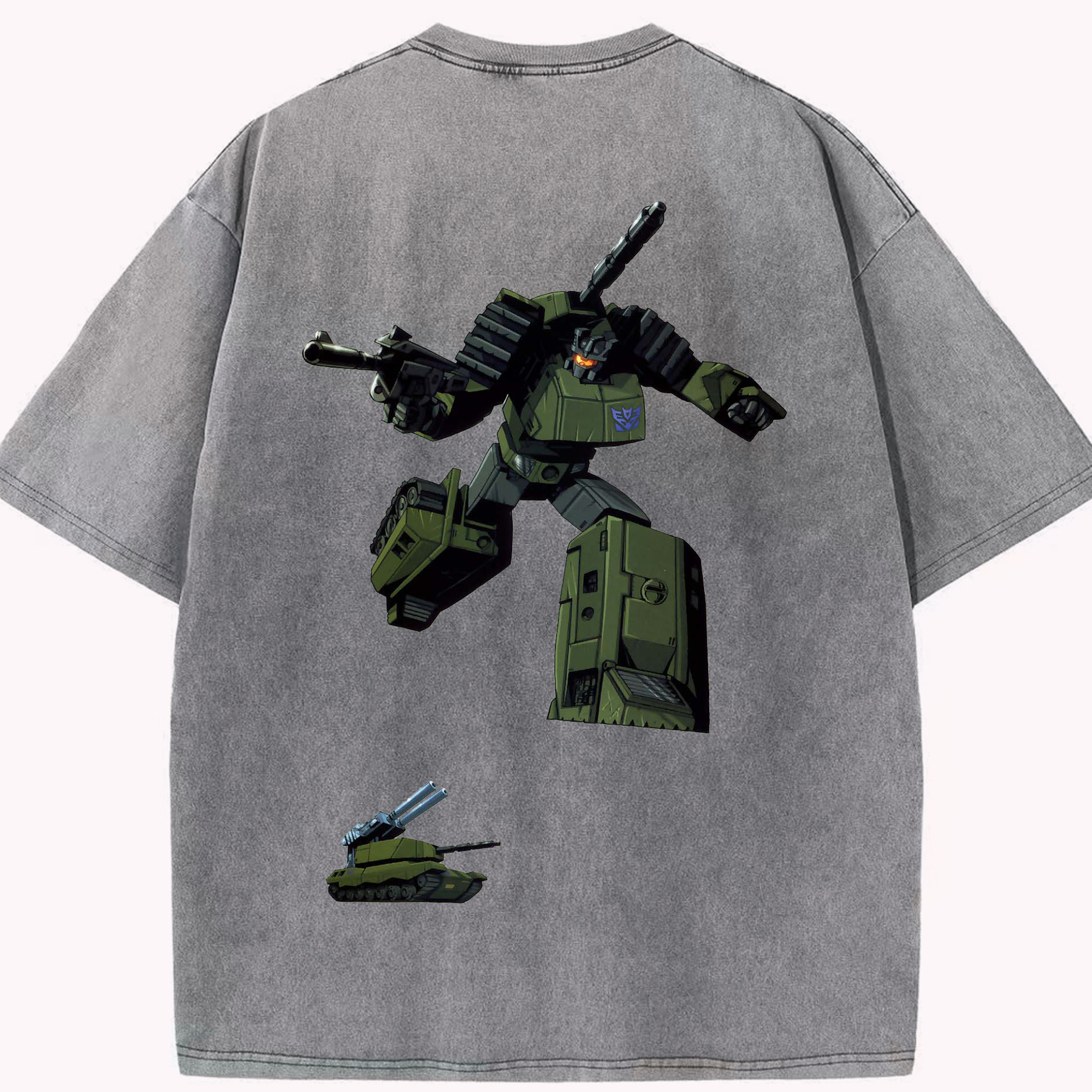 （画像用）  綿100% ヴィンテージ風 半袖Tシャツ（背面プリント）