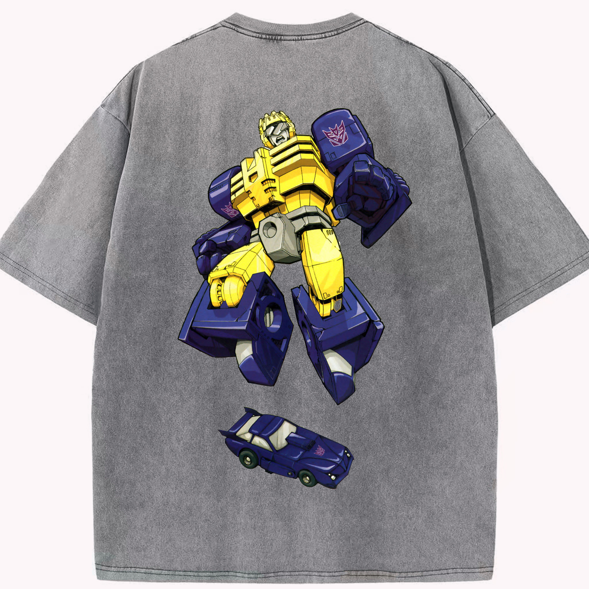 （画像用）  綿100% ヴィンテージ風 半袖Tシャツ（背面プリント）