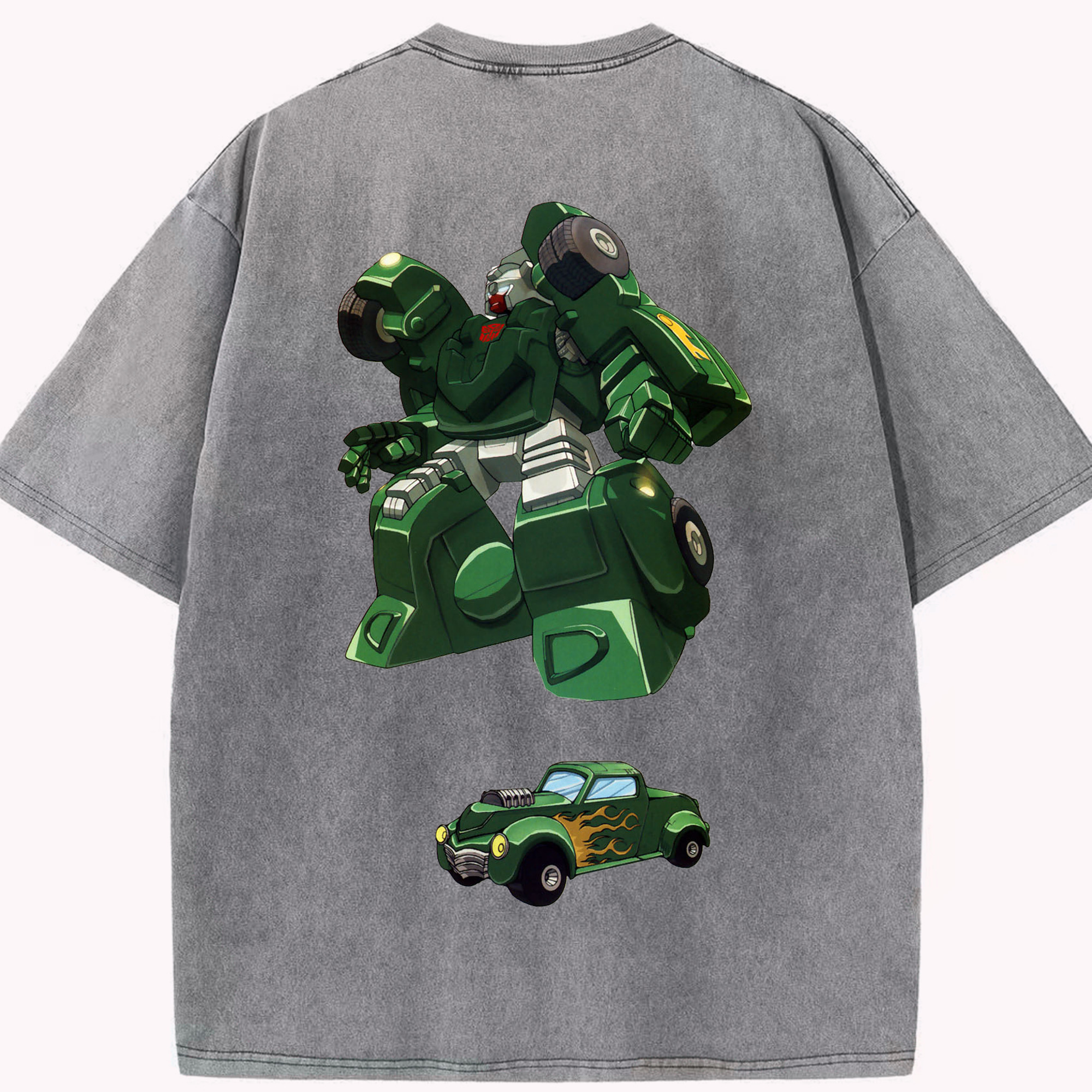 （画像用）  綿100% ヴィンテージ風 半袖Tシャツ（背面プリント）