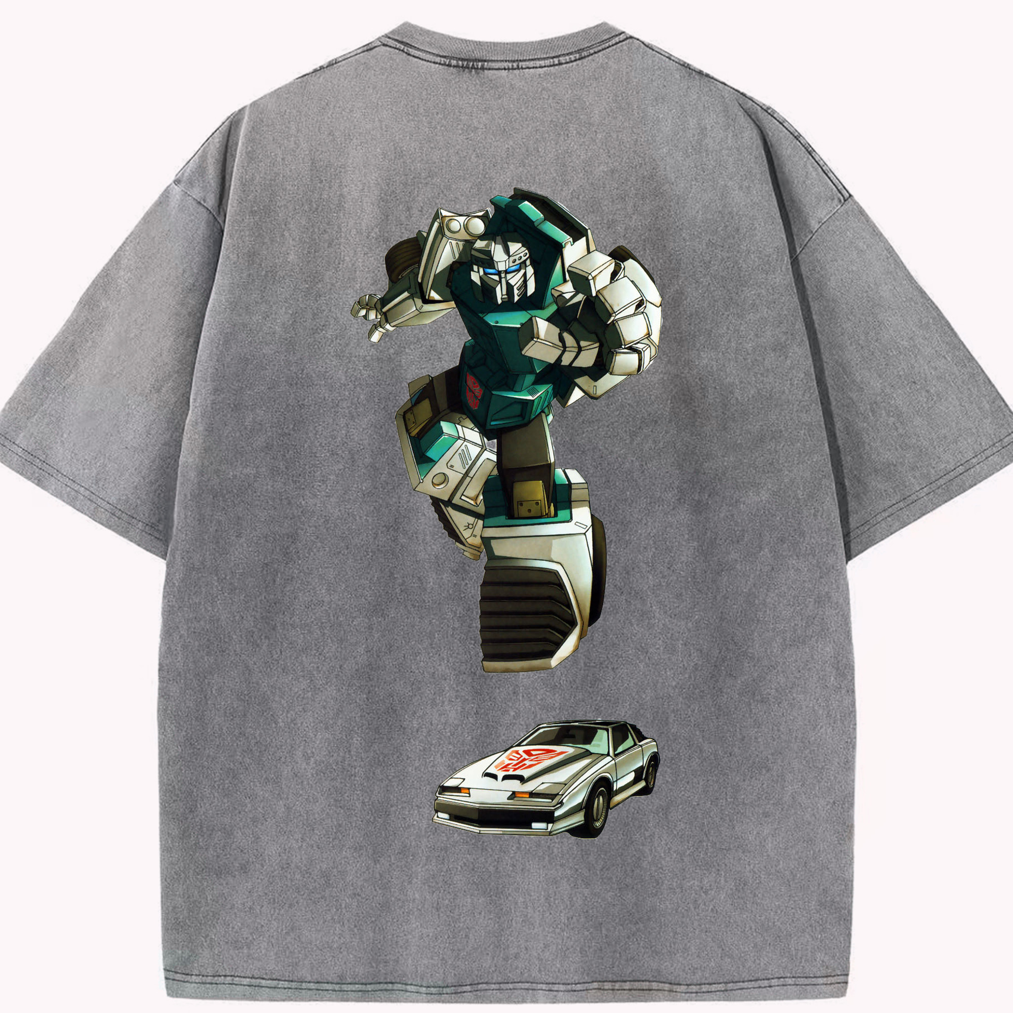 （画像用）  綿100% ヴィンテージ風 半袖Tシャツ（背面プリント）