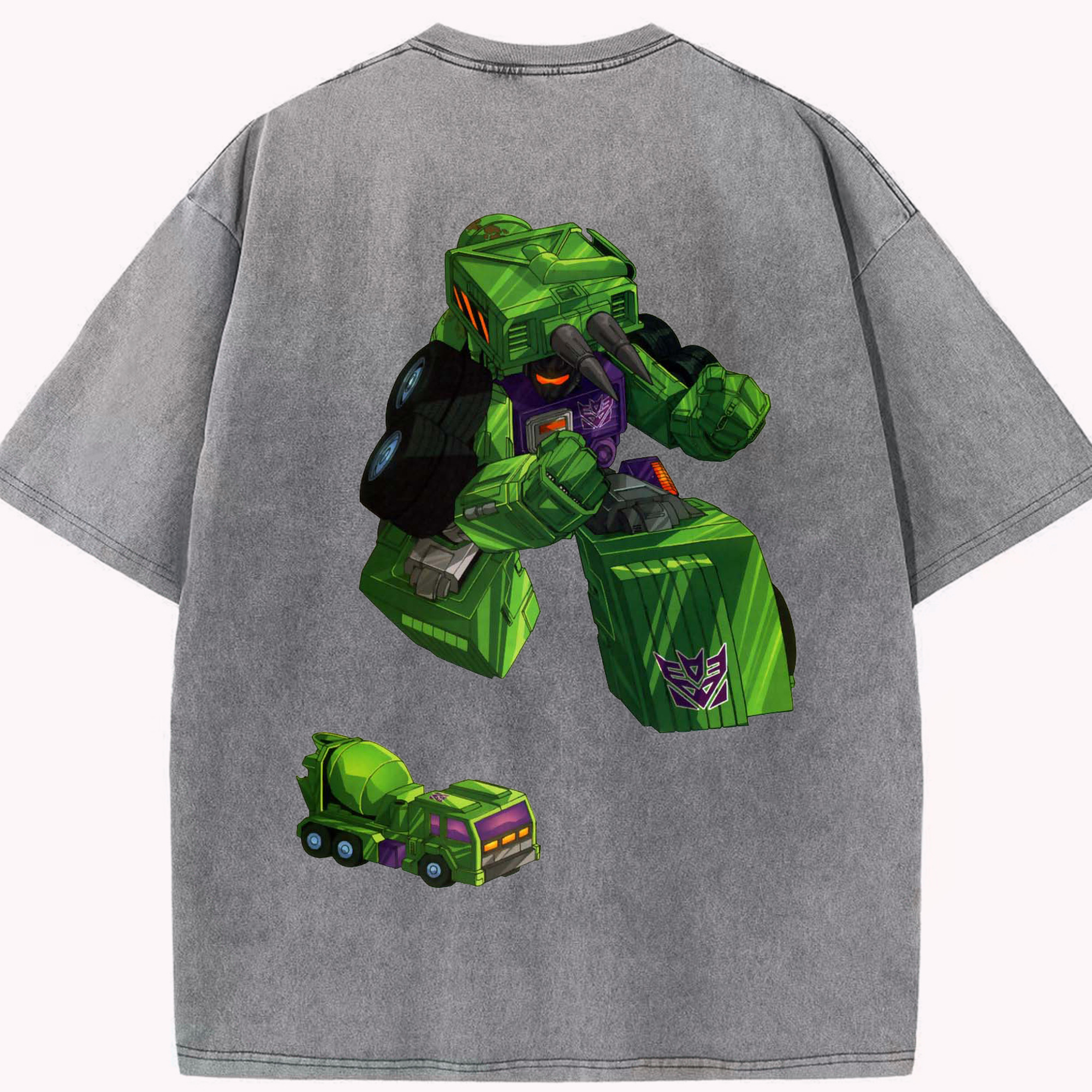 （画像用）  綿100% ヴィンテージ風 半袖Tシャツ（背面プリント）