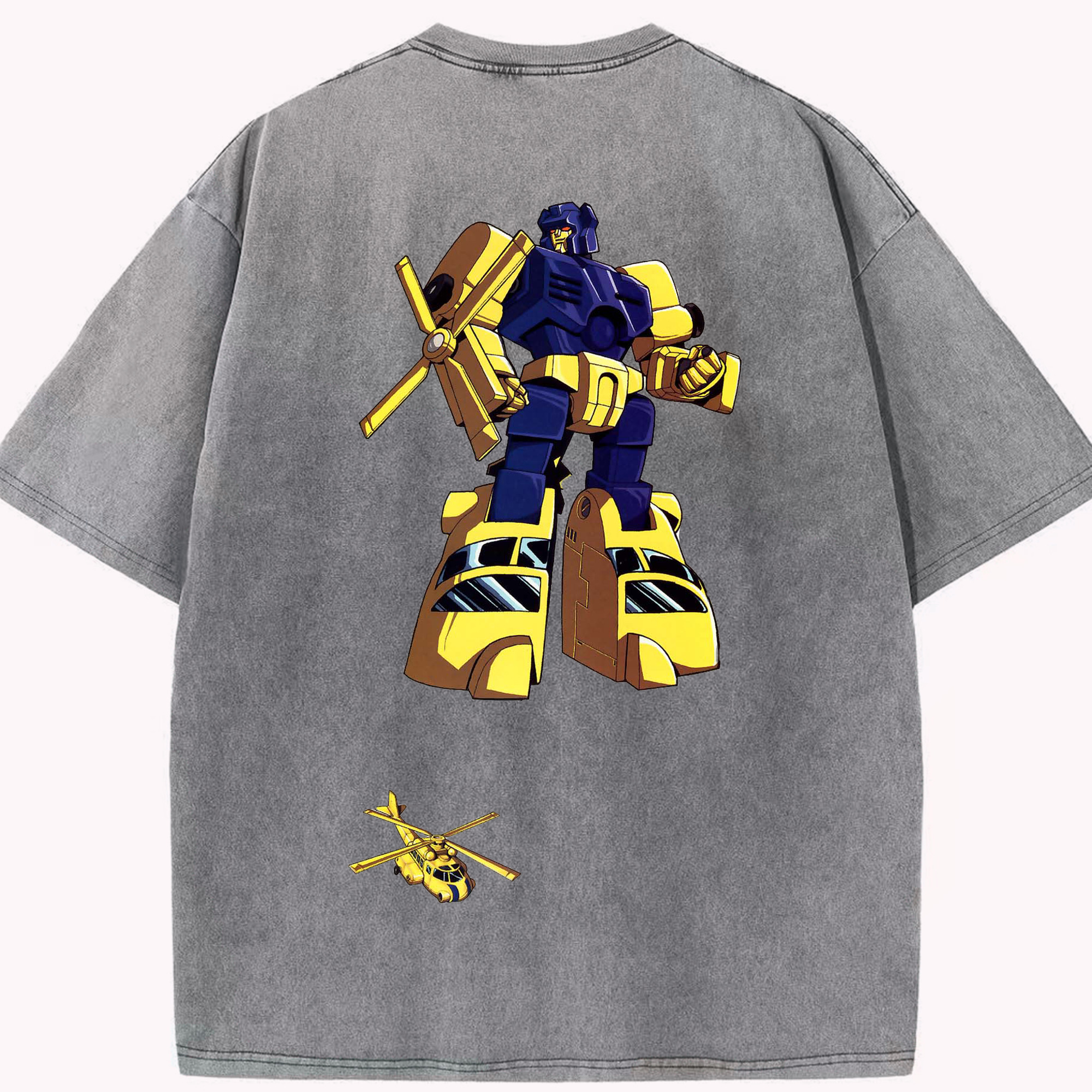 （画像用）  綿100% ヴィンテージ風 半袖Tシャツ（背面プリント）