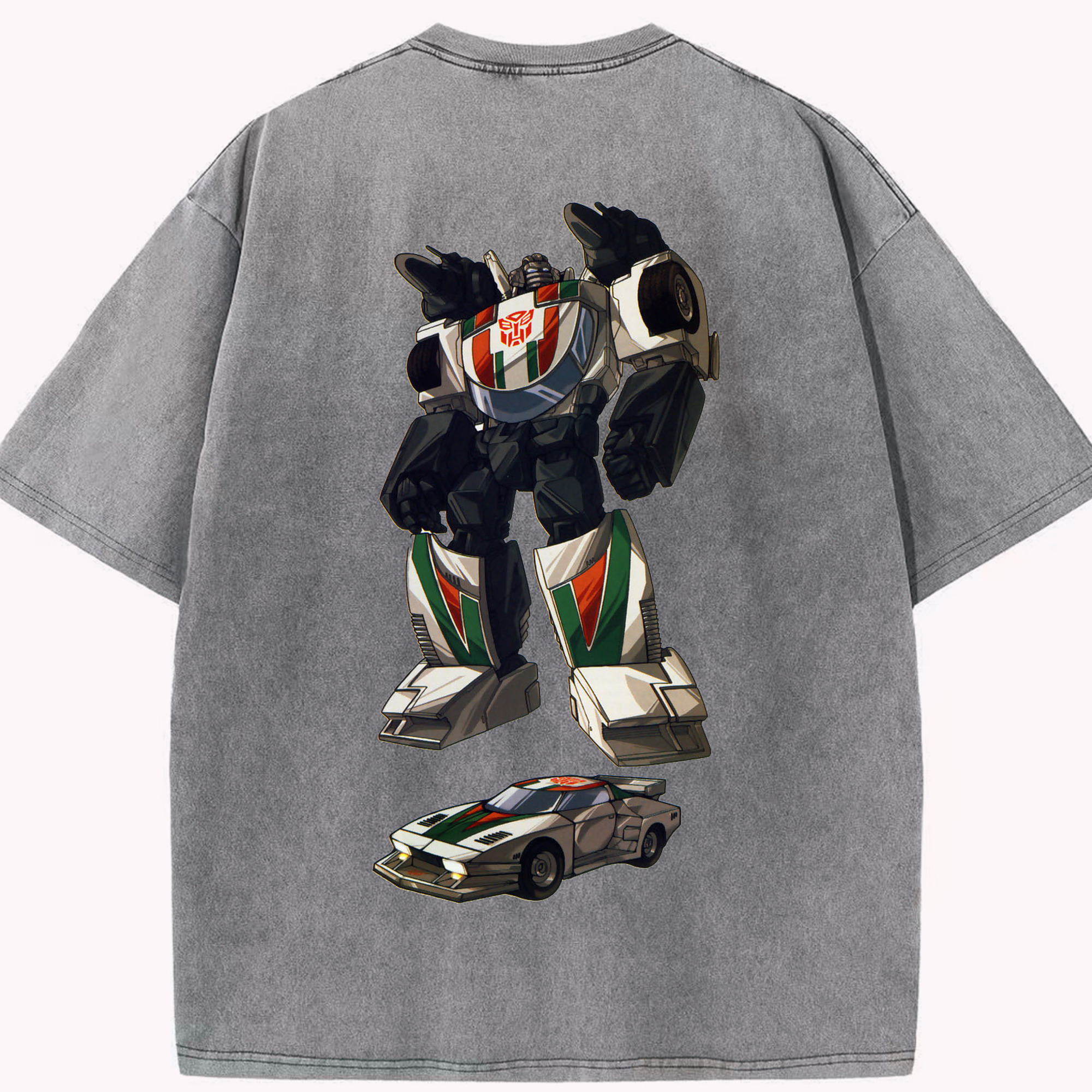 （画像用）  綿100% ヴィンテージ風 半袖Tシャツ（背面プリント）