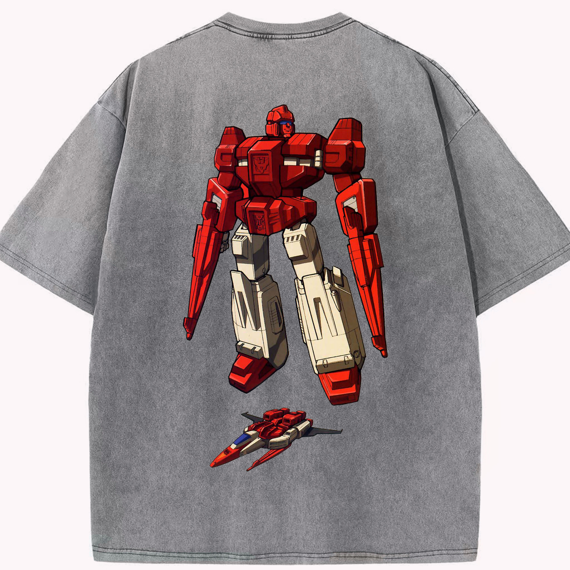 （画像用）  綿100% ヴィンテージ風 半袖Tシャツ（背面プリント）