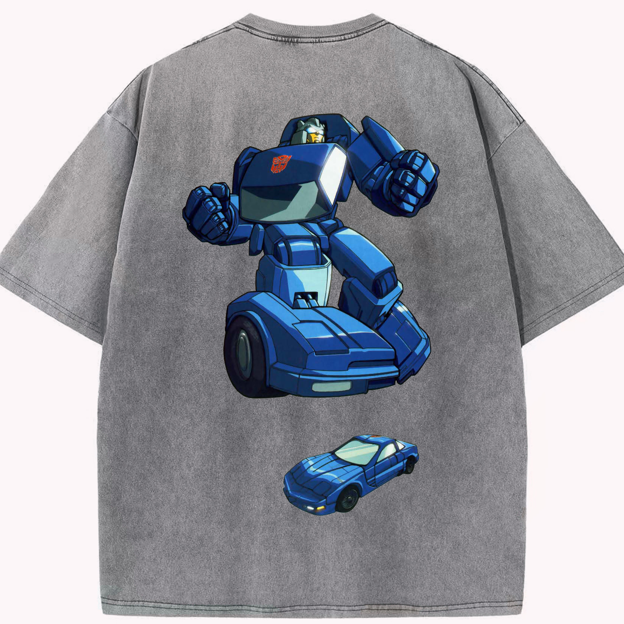 （画像用）  綿100% ヴィンテージ風 半袖Tシャツ（背面プリント）