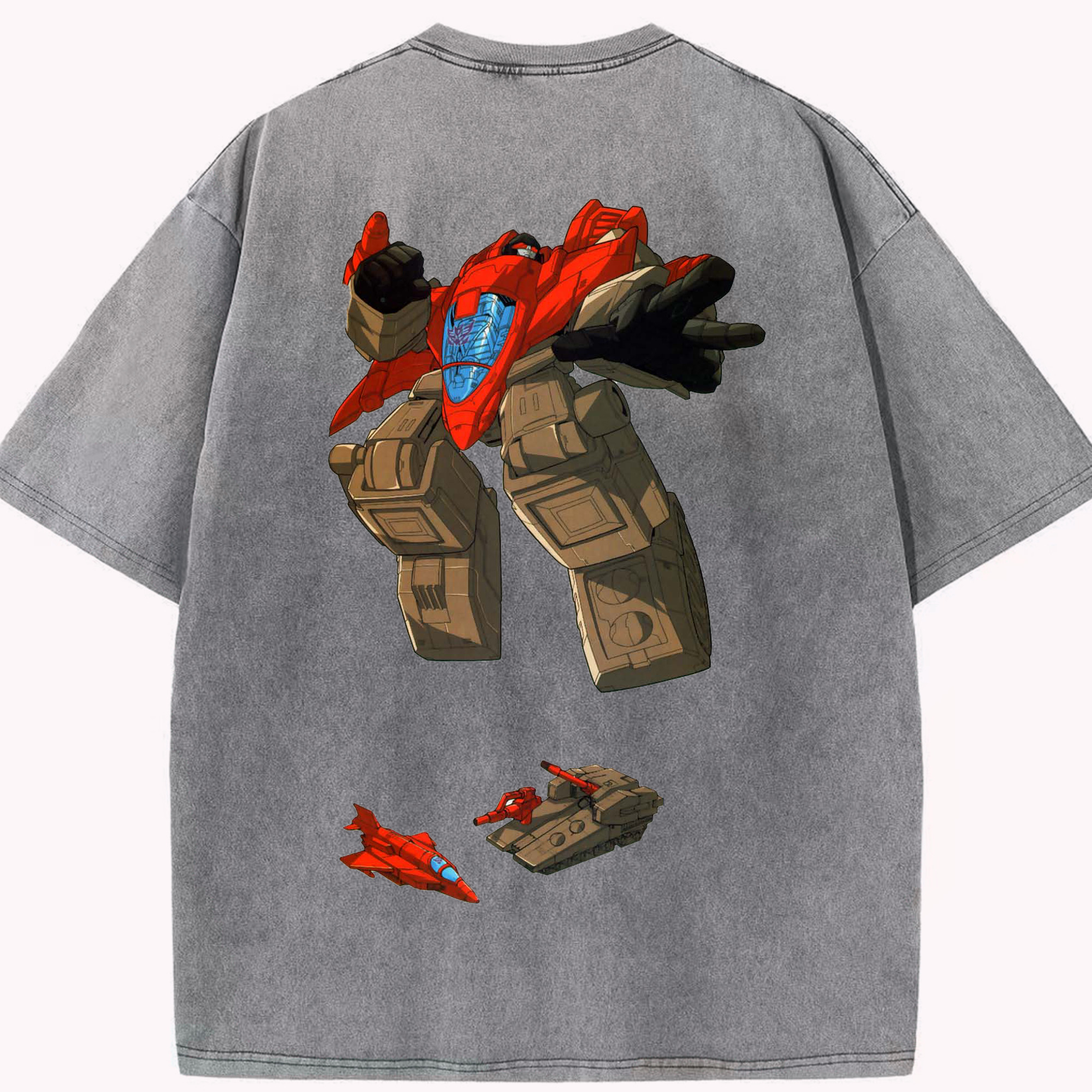 （画像用）  綿100% ヴィンテージ風 半袖Tシャツ（背面プリント）