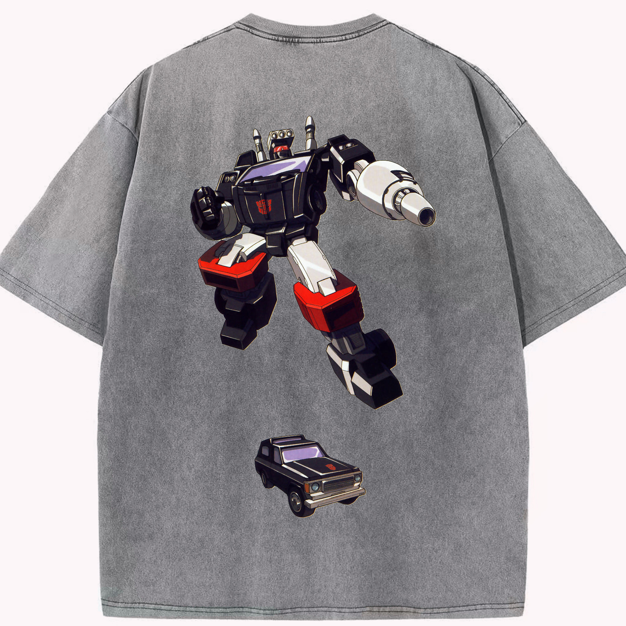 （画像用）  綿100% ヴィンテージ風 半袖Tシャツ（背面プリント）